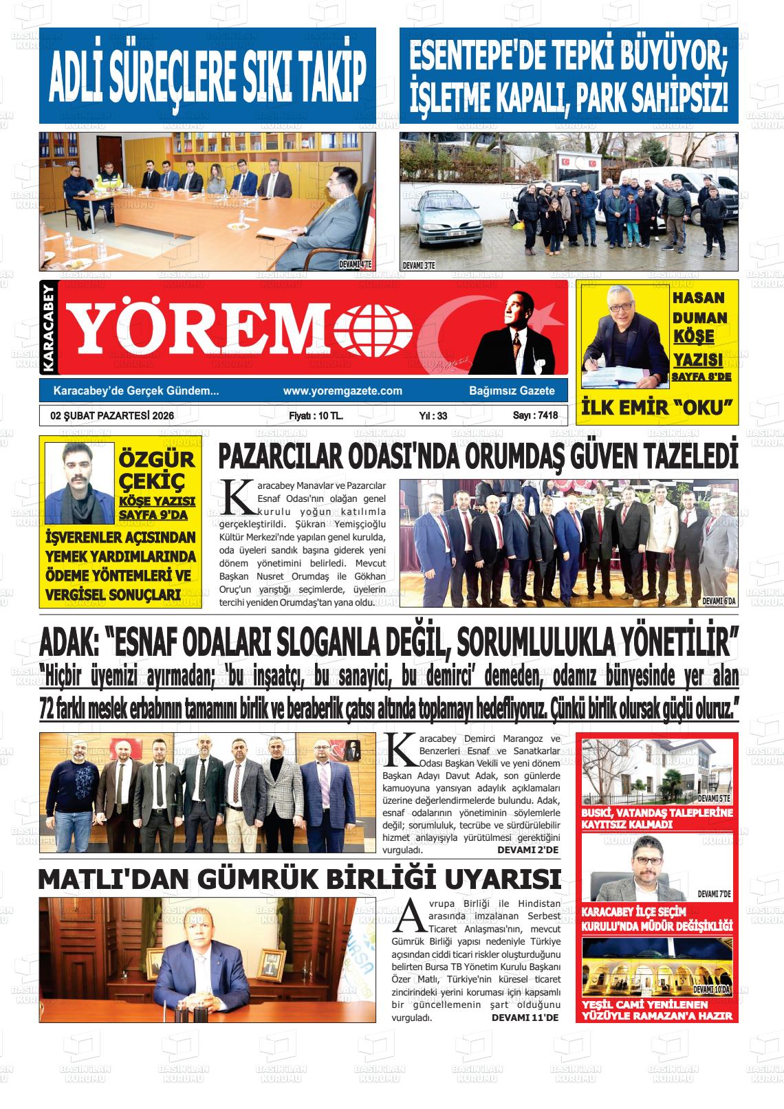 Bursa Karacabeyyorem 02.02.2026