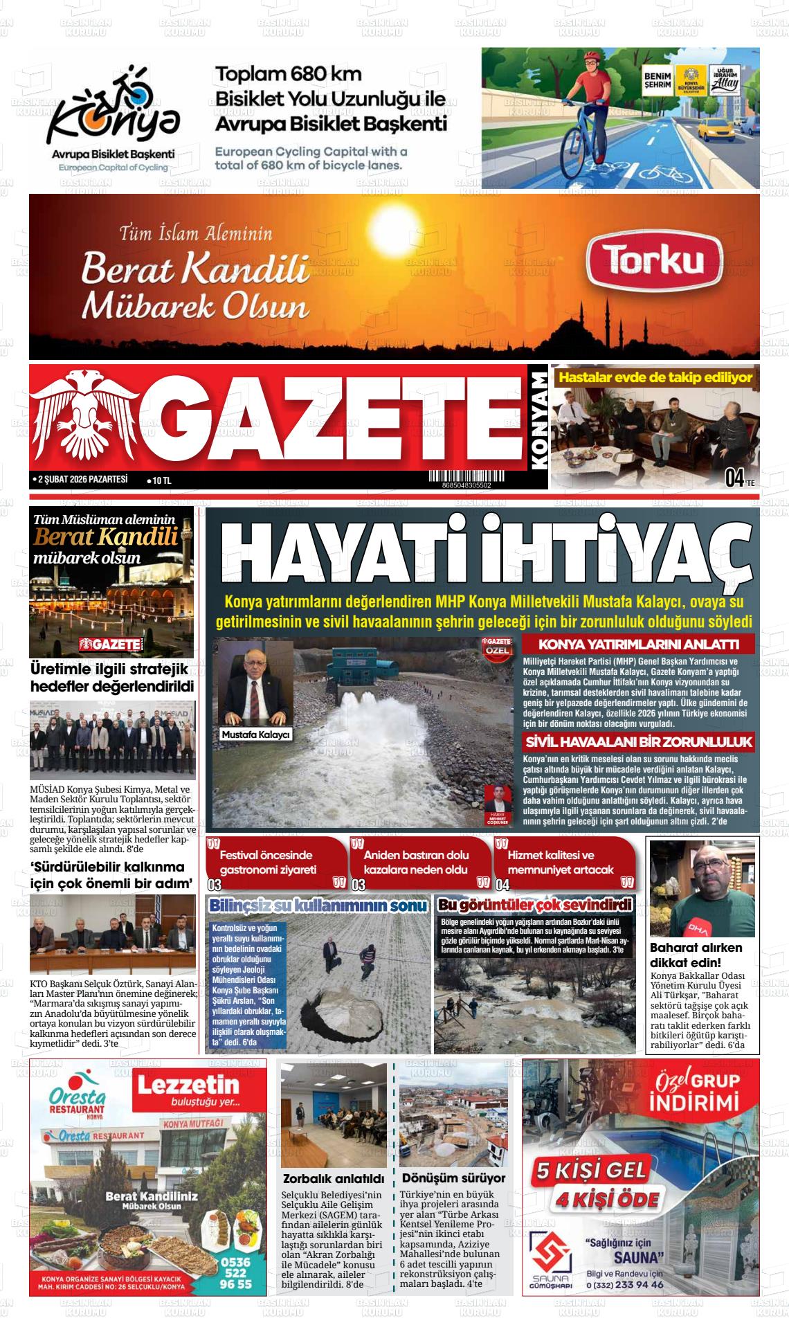 Konya Yenigun 02.02.2026