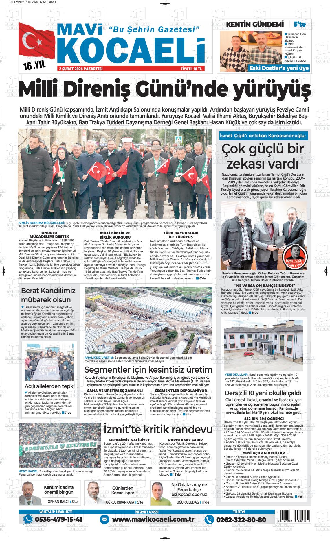 Kocaeli Mavi 02.02.2026