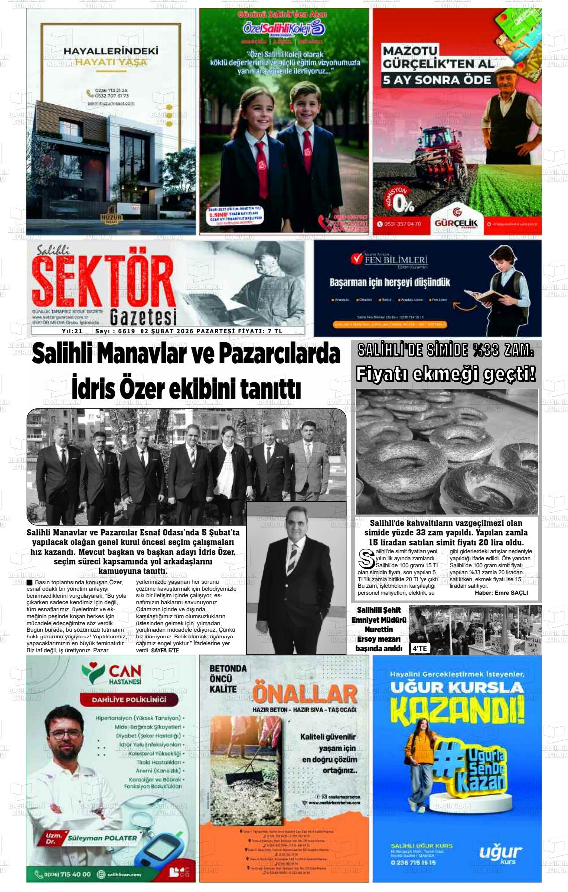 Manisa Salihlisektor 02.02.2026