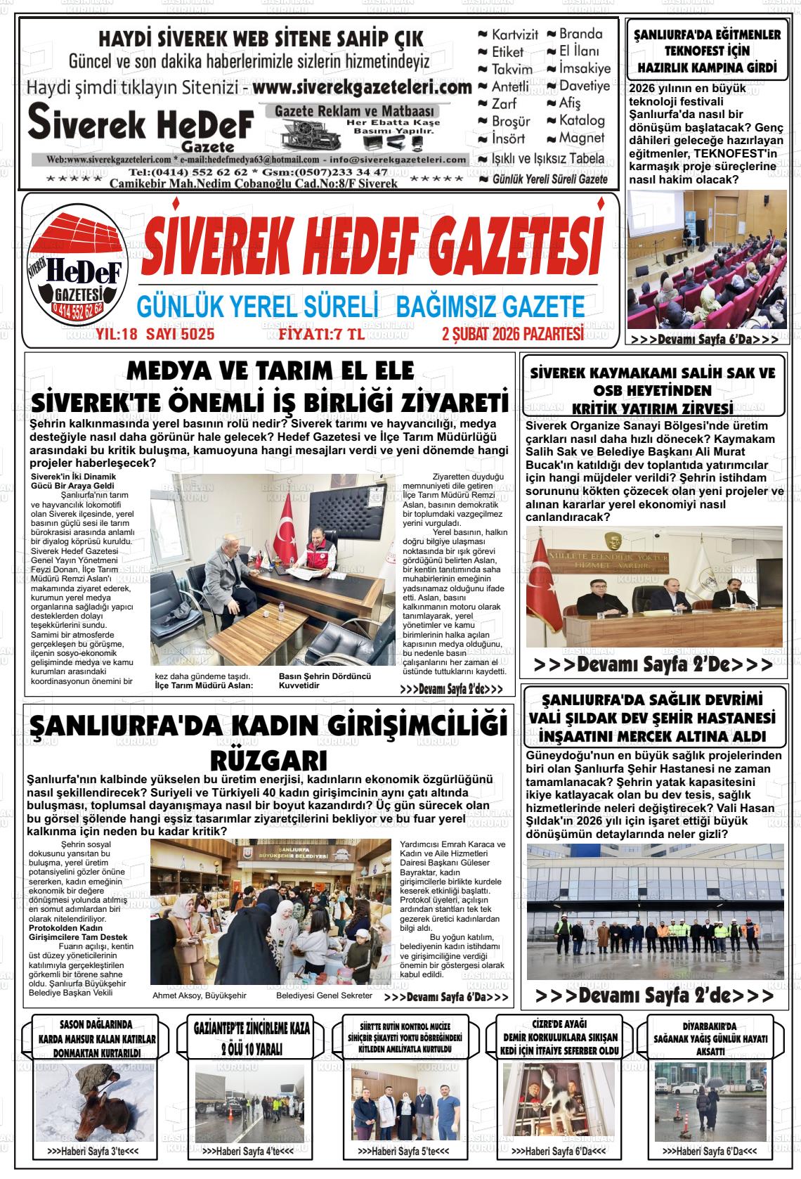 Sanliurfa Siverekhedef 02.02.2026