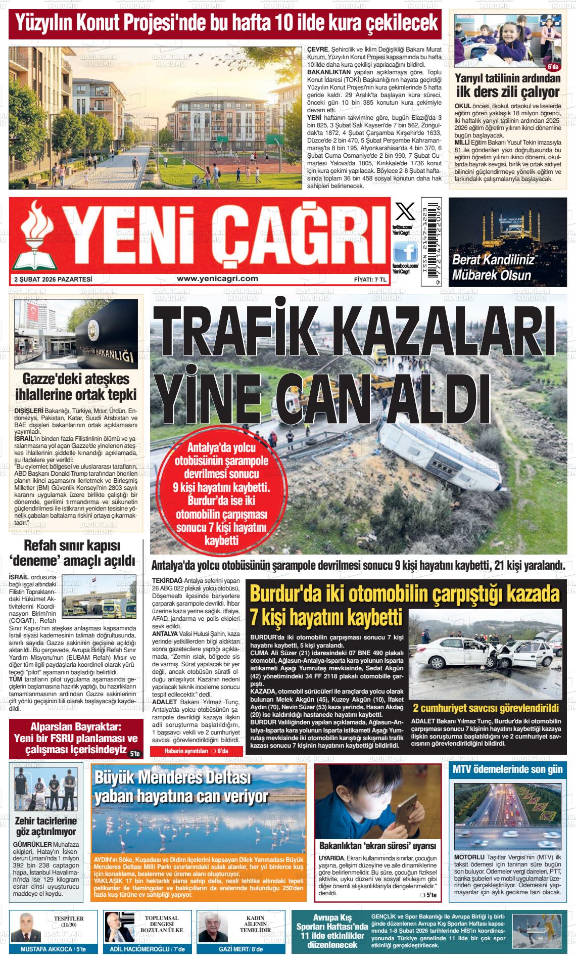 Istanbul Yenicagri 02.02.2026
