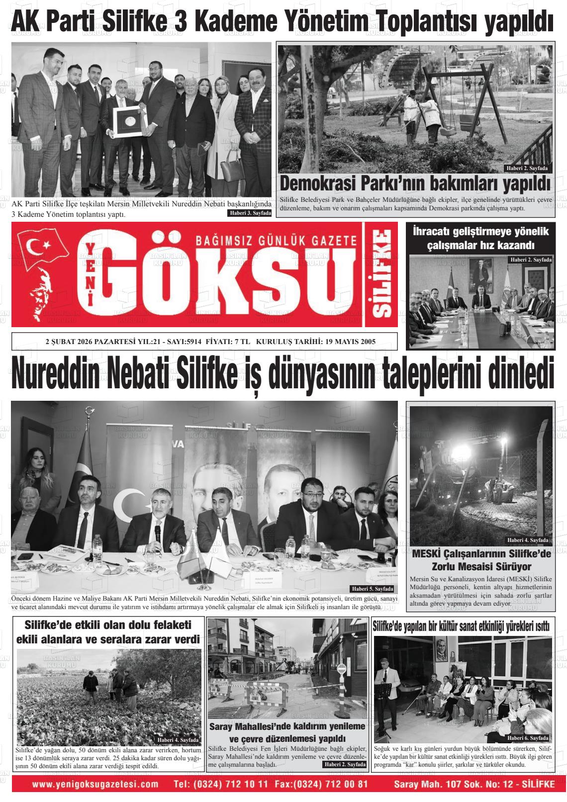 Mersin Yenigoksu 02.02.2026