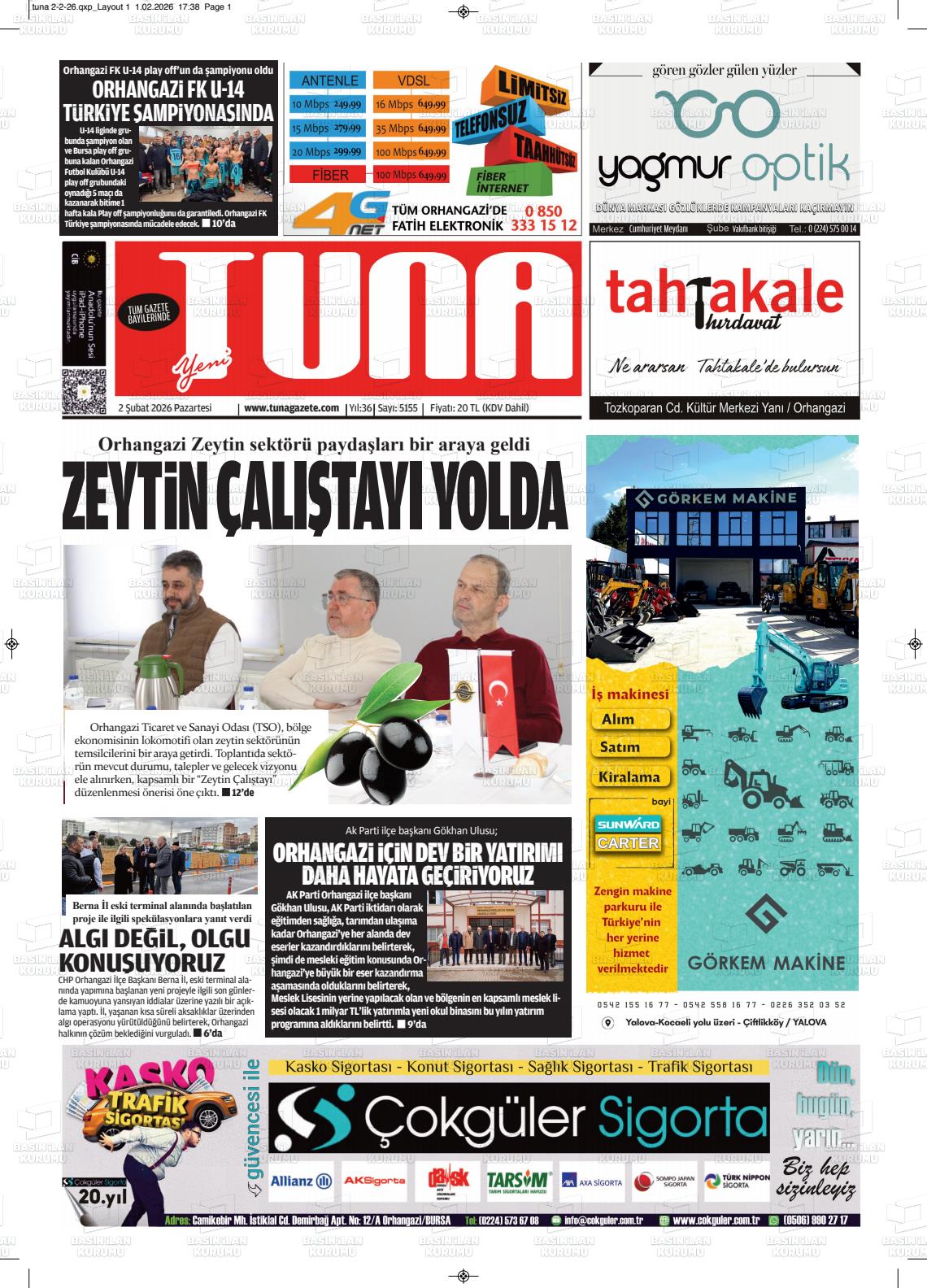 Izmir Yenigun 02.02.2026