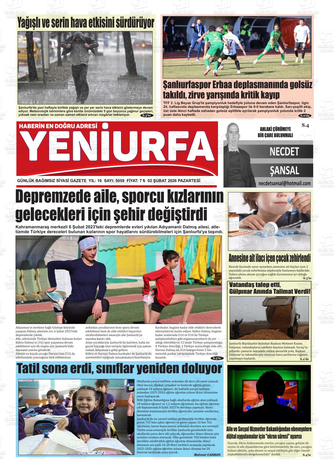 Sanliurfa Yeniurfa 02.02.2026