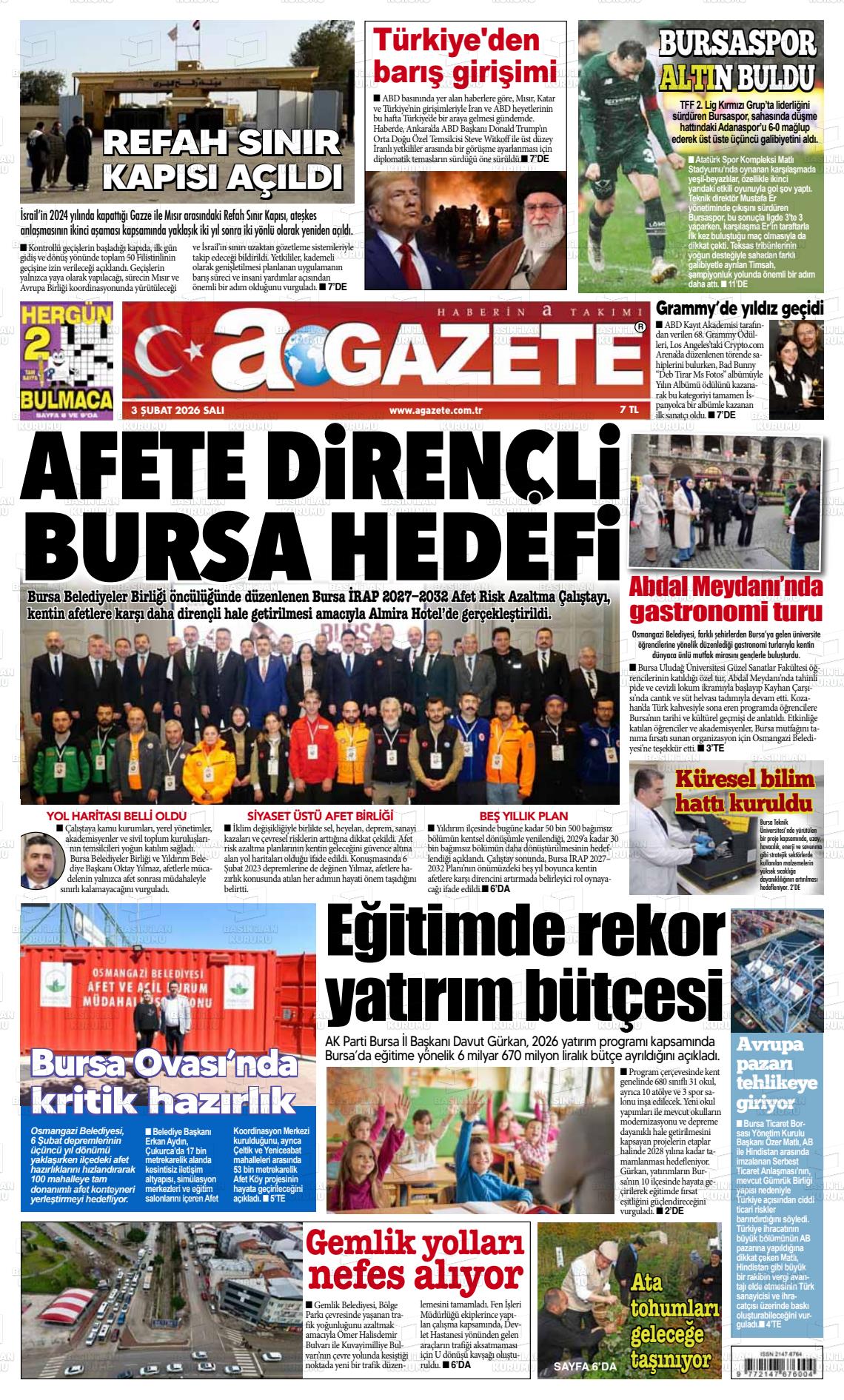 Bursa Agazete 03.02.2026