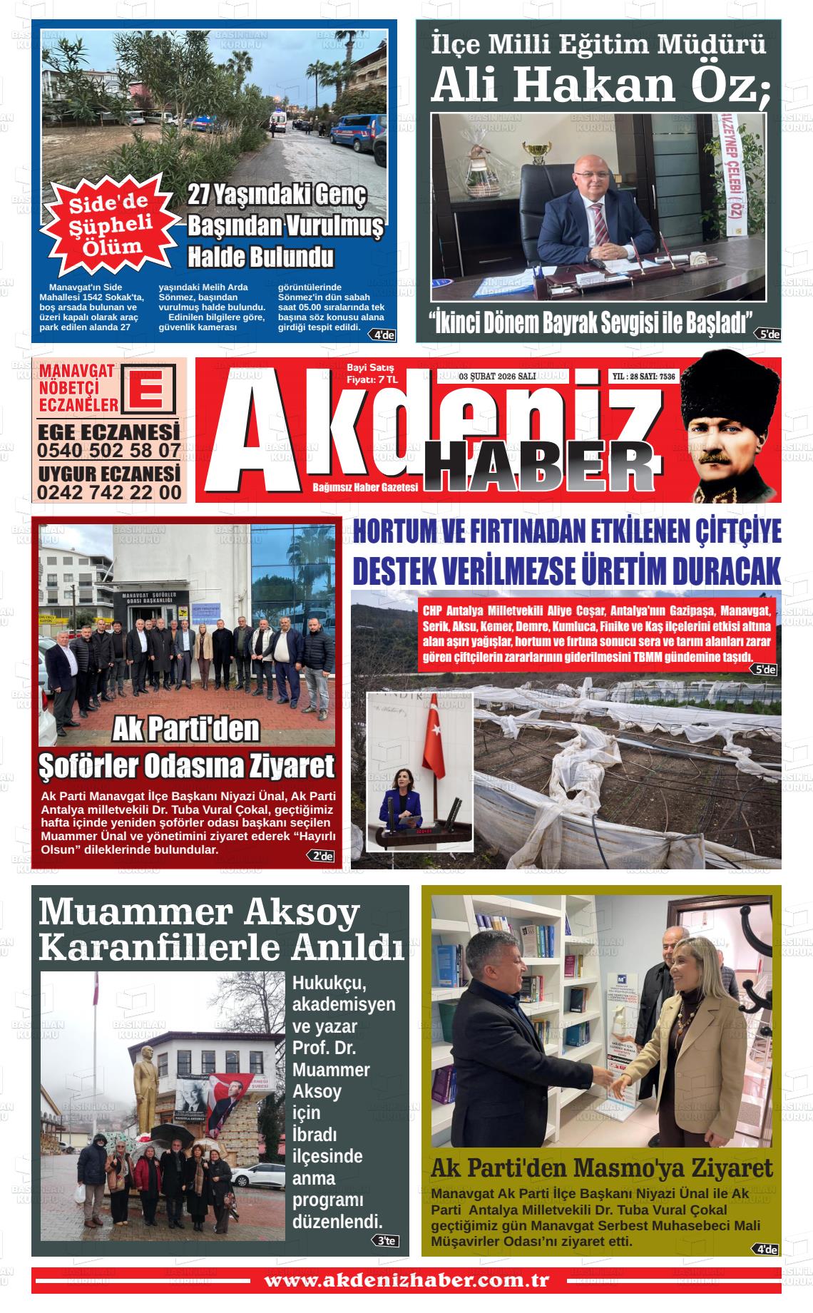 Antalya Akdenizhaber 03.02.2026
