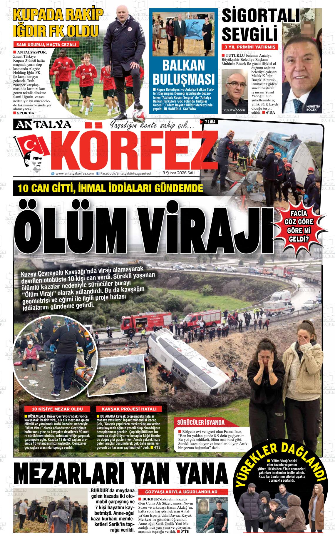 Antalya Korfez 03.02.2026