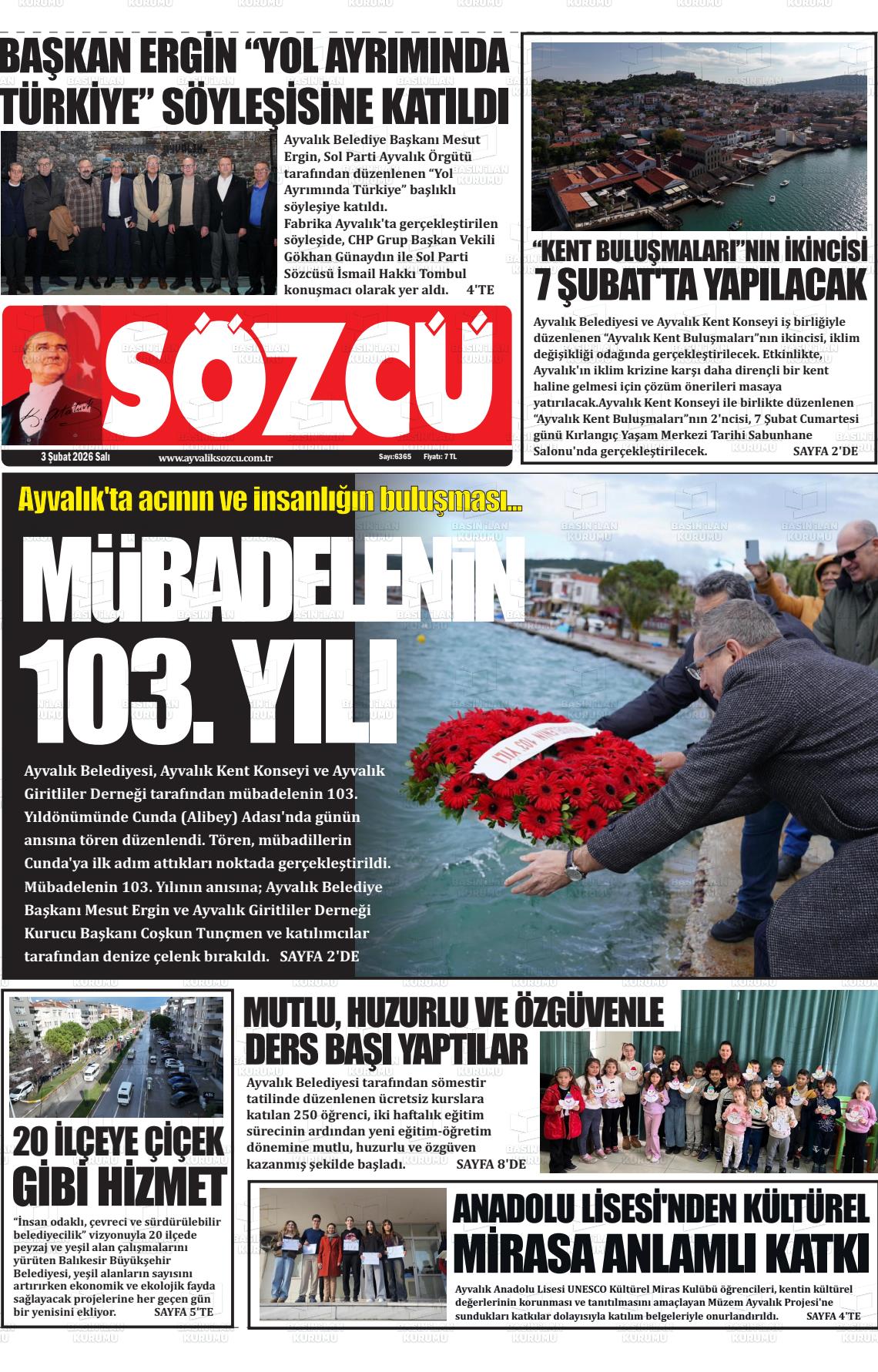 Balikesir Ayvaliksozcu 03.02.2026