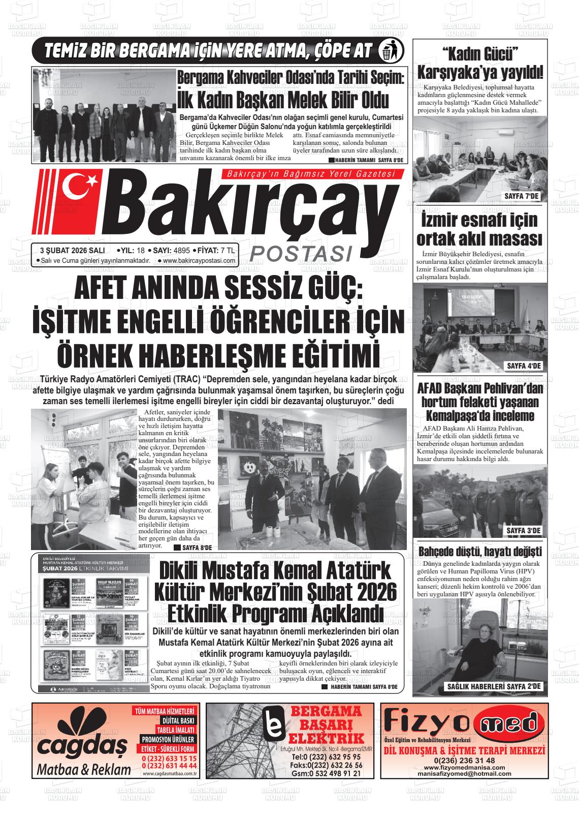 Izmir Bakircaypostasi 03.02.2026
