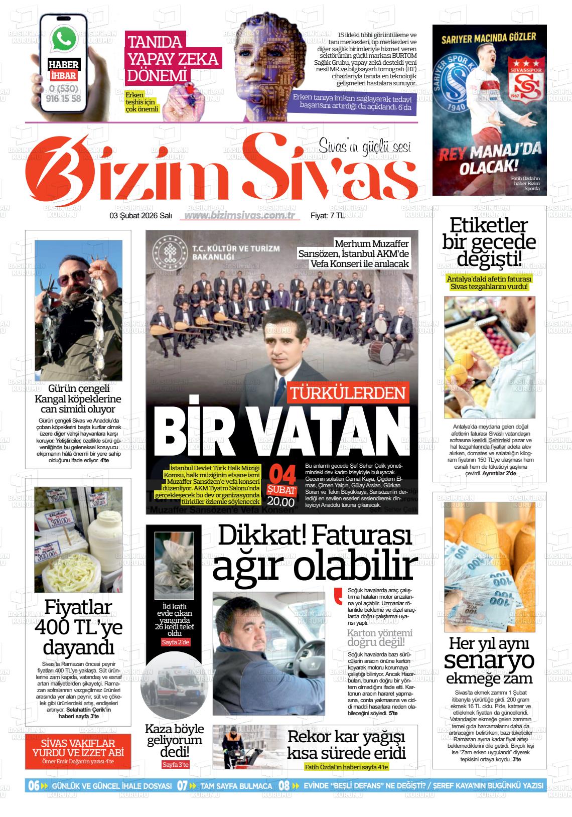 Sivas Bizim 03.02.2026