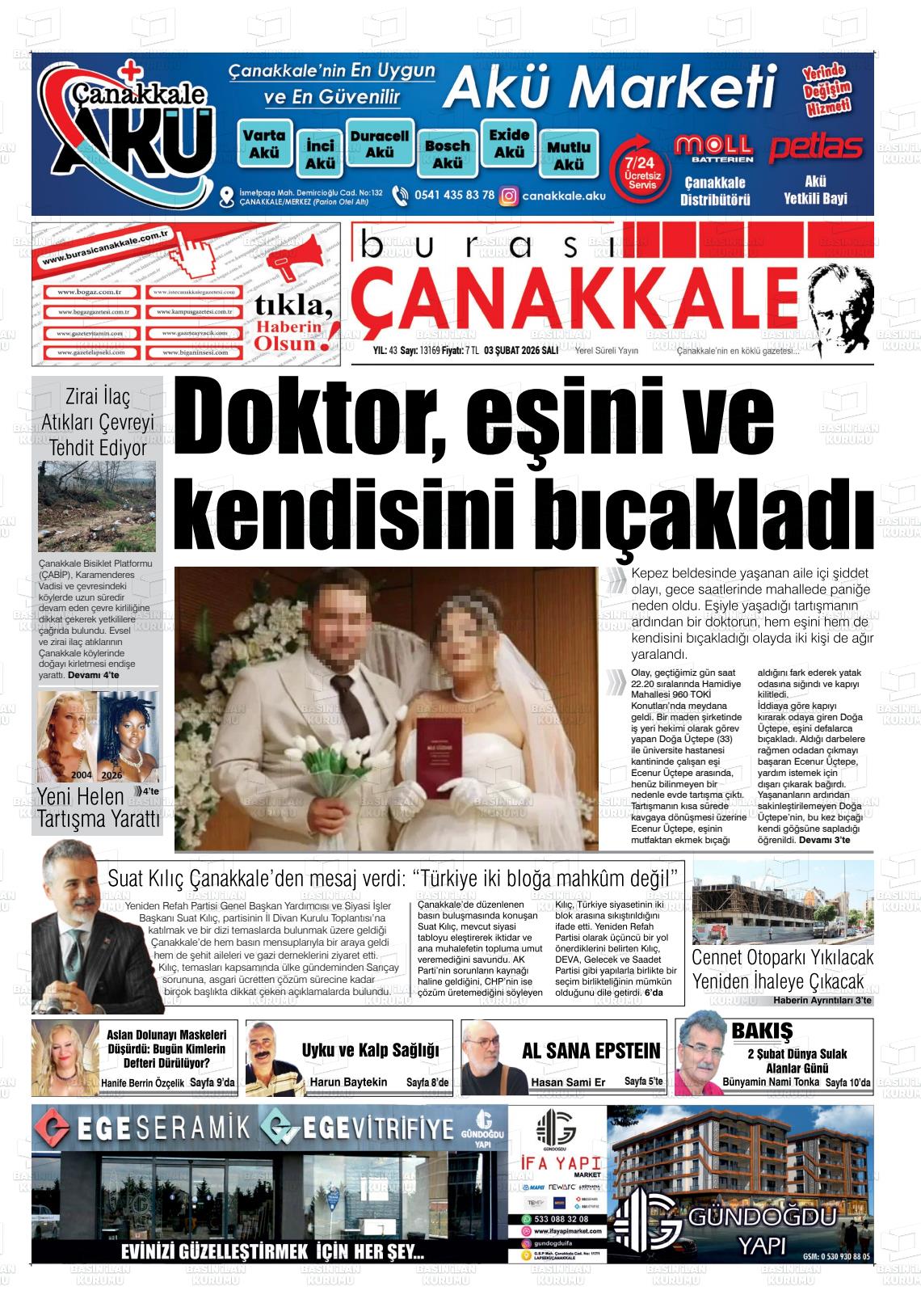 Canakkale Burasi 03.02.2026