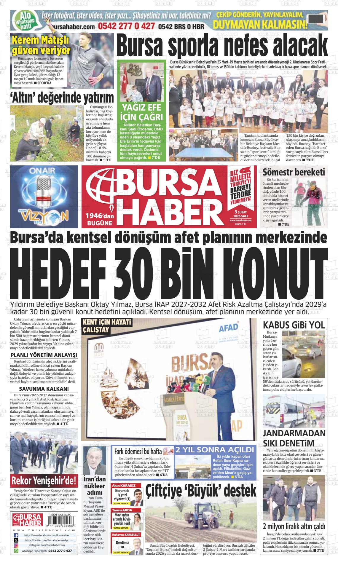 Bursa Haber 03.02.2026