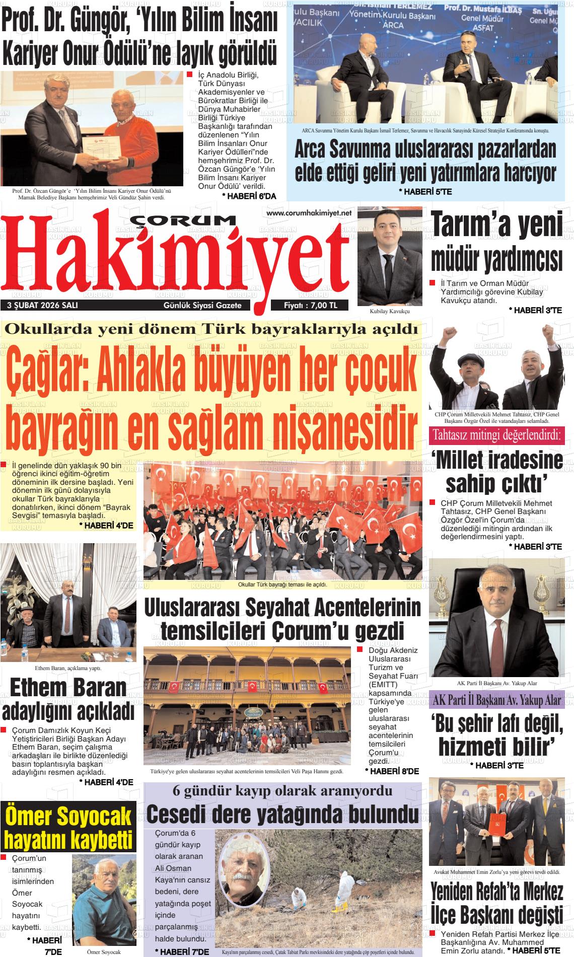 Corum Hakimiyet 03.02.2026