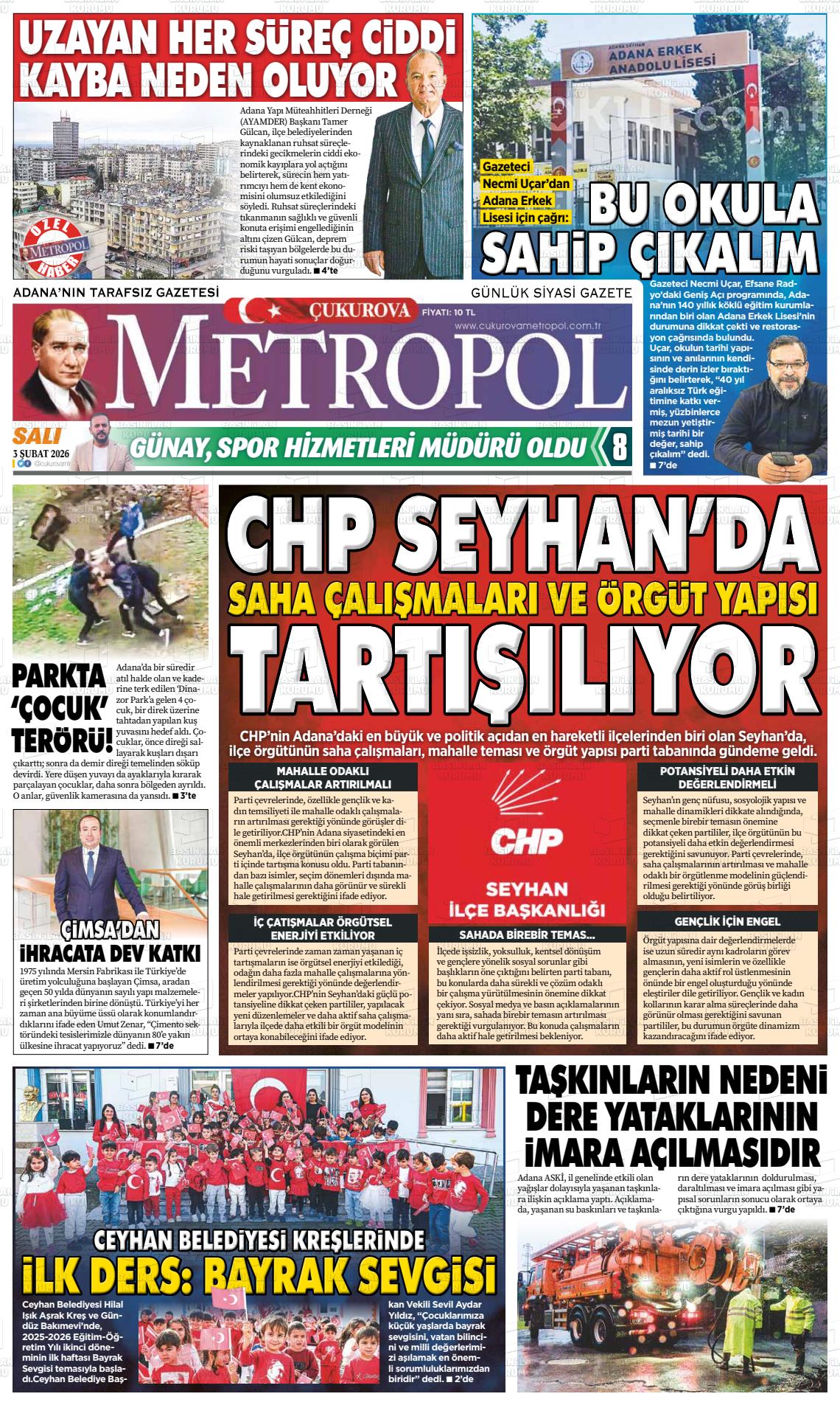 Adana Cukurovametropol 03.02.2026