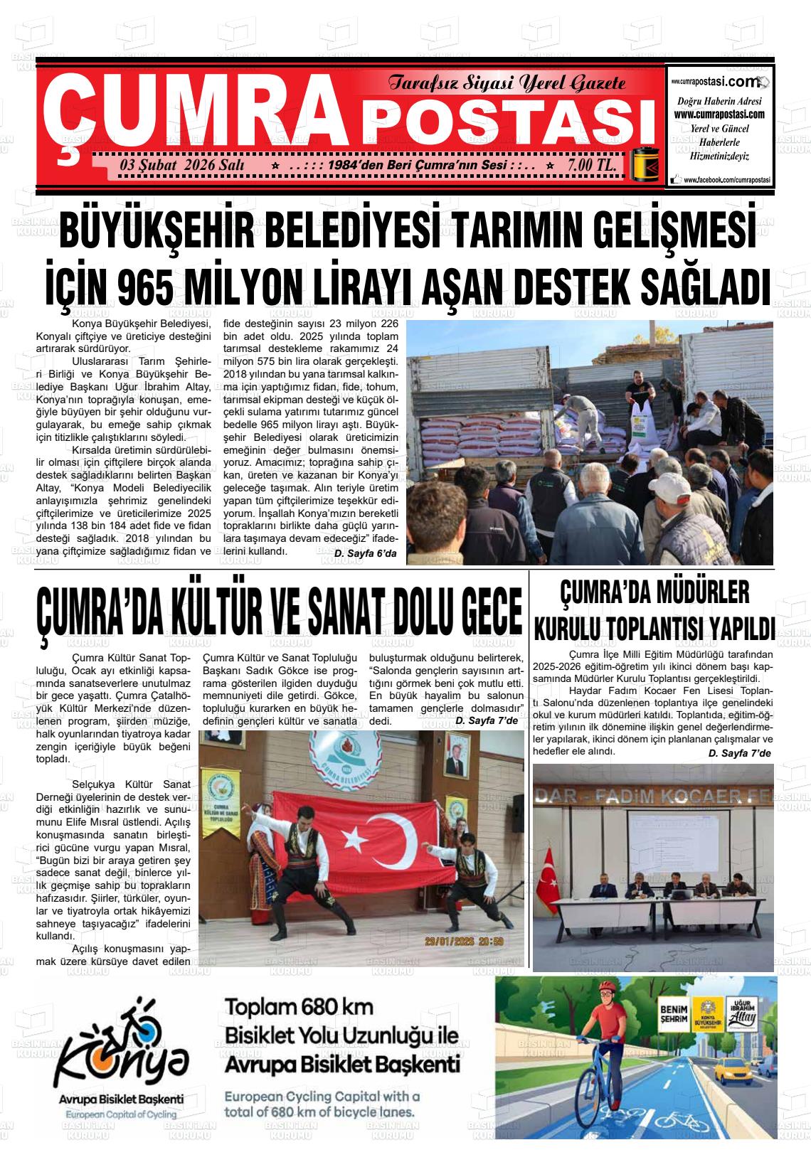 Konya Cumrapostasi 03.02.2026