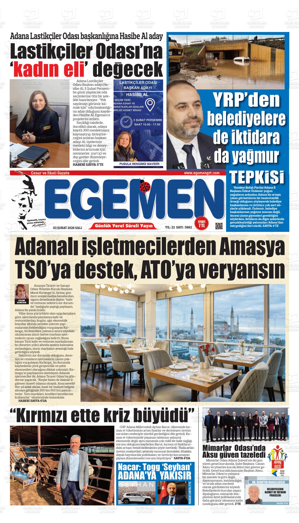 Adana Egemen 03.02.2026