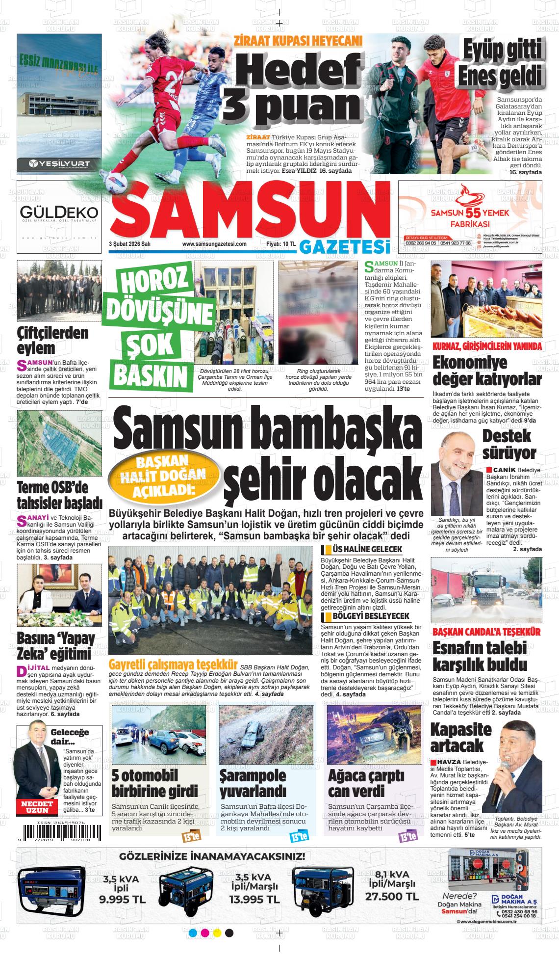 Samsun Ekip 03.02.2026