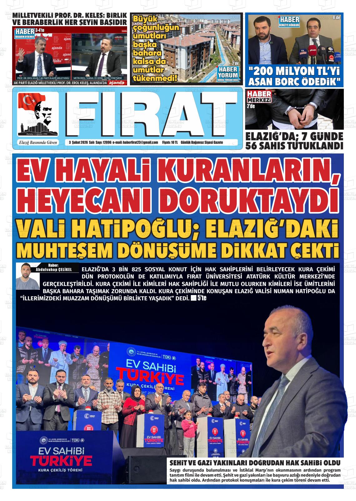 Elazig Firatgazetesi 03.02.2026