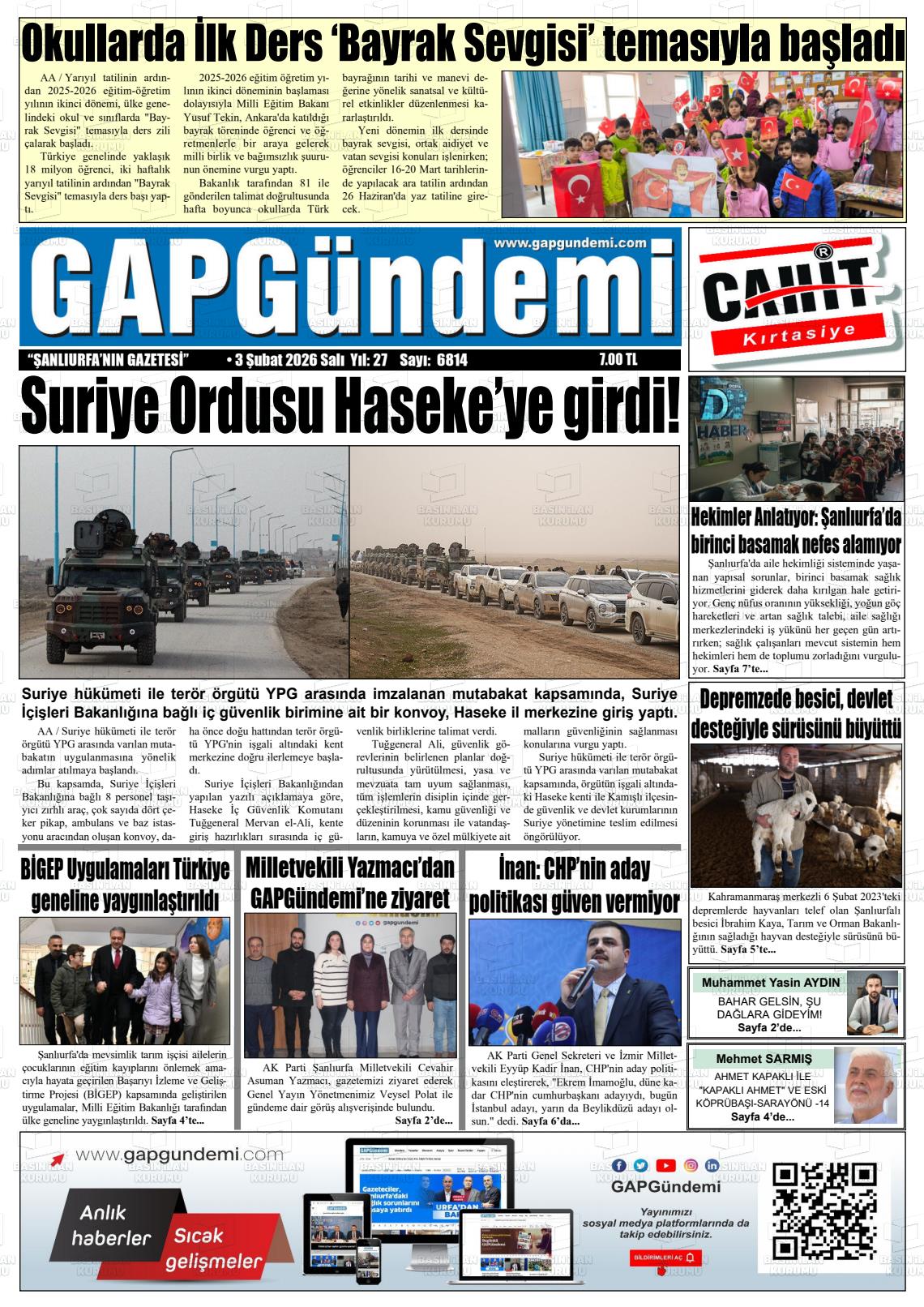 Sanliurfa Gapgundemi 03.02.2026