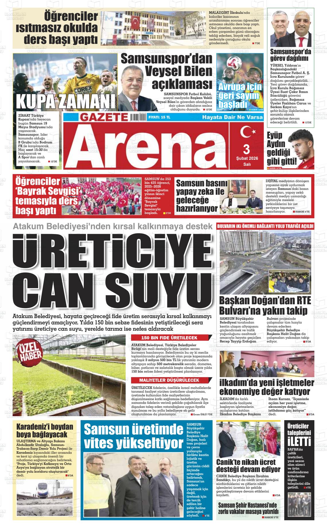 Samsun Gazetearena 03.02.2026