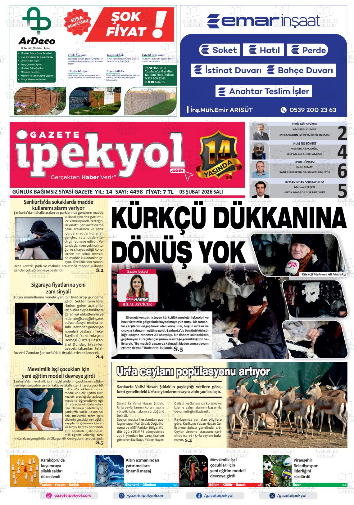 Sanliurfa Gazeteipekyol 03.02.2026