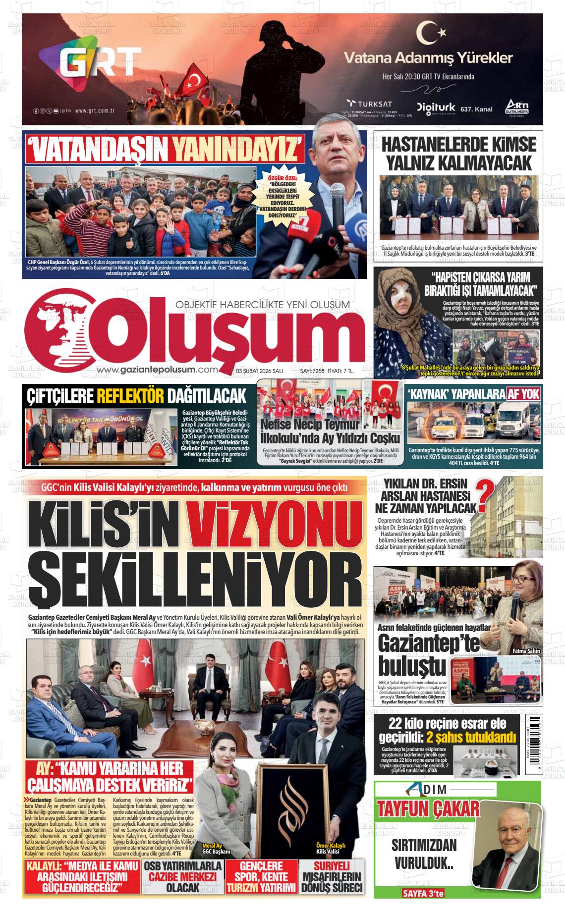 Gaziantep Olusum 03.02.2026