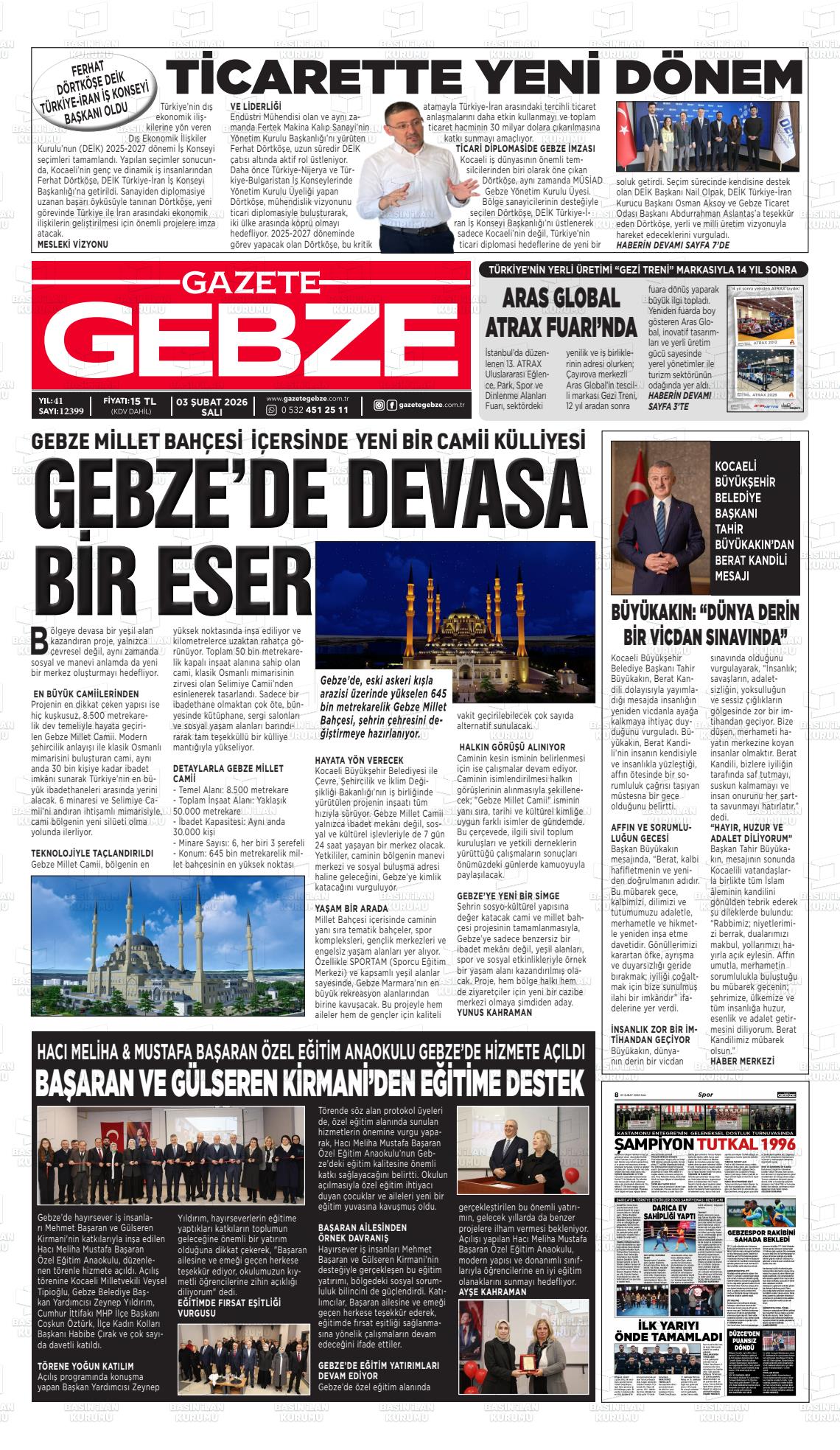 Kocaeli Gebze 03.02.2026