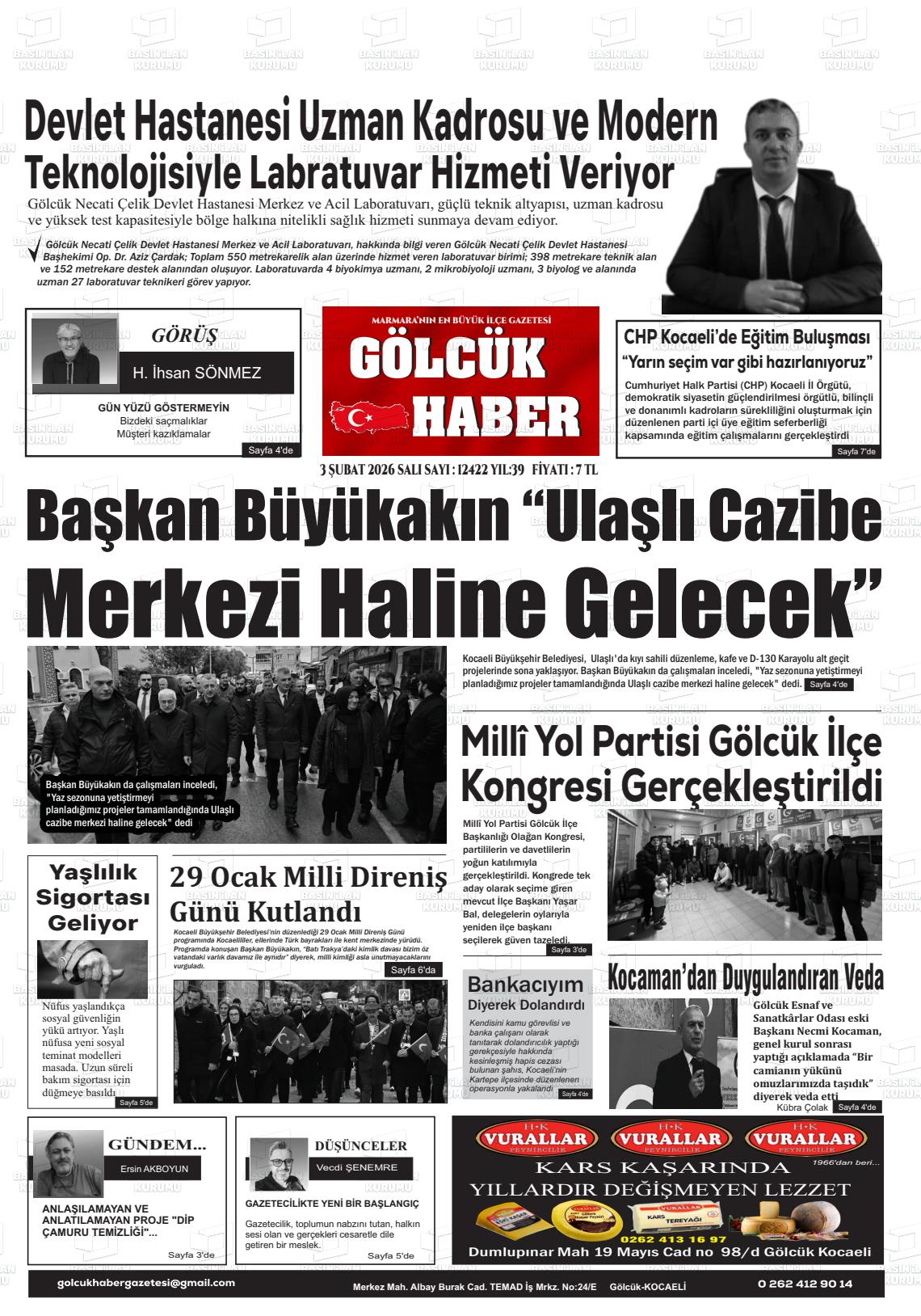 Kocaeli Golcukhaber 03.02.2026