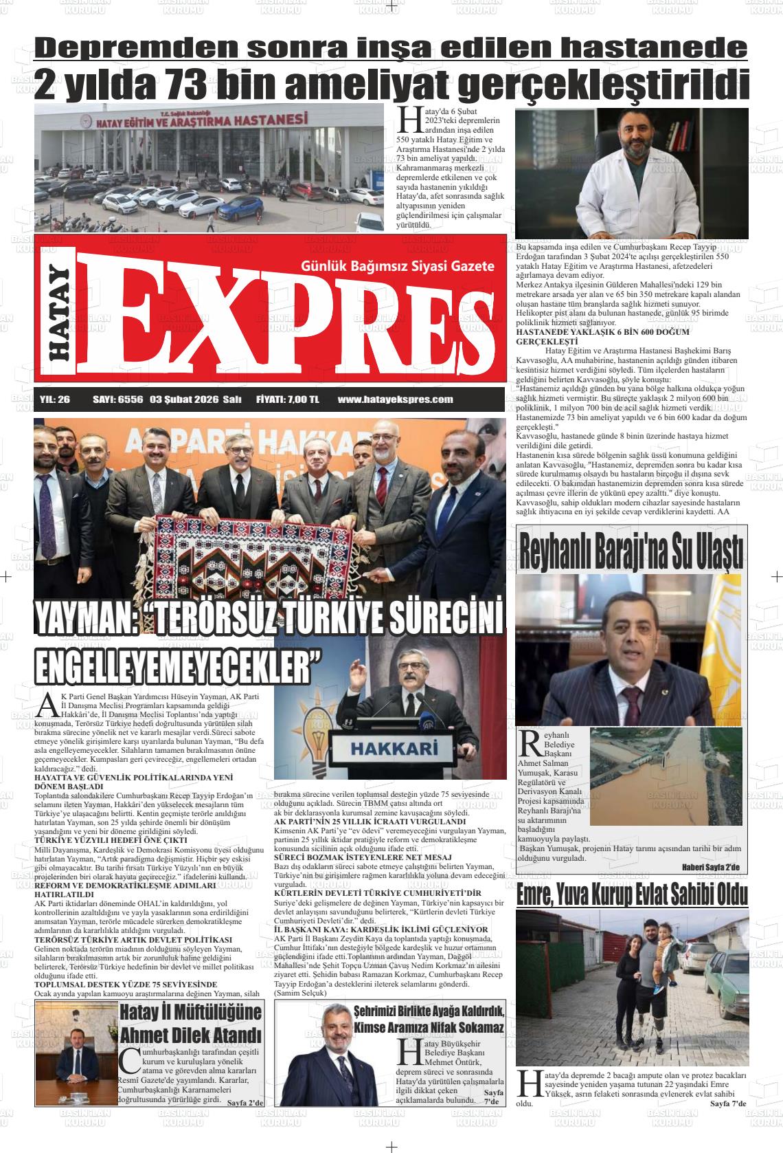 Hatay Expres 03.02.2026