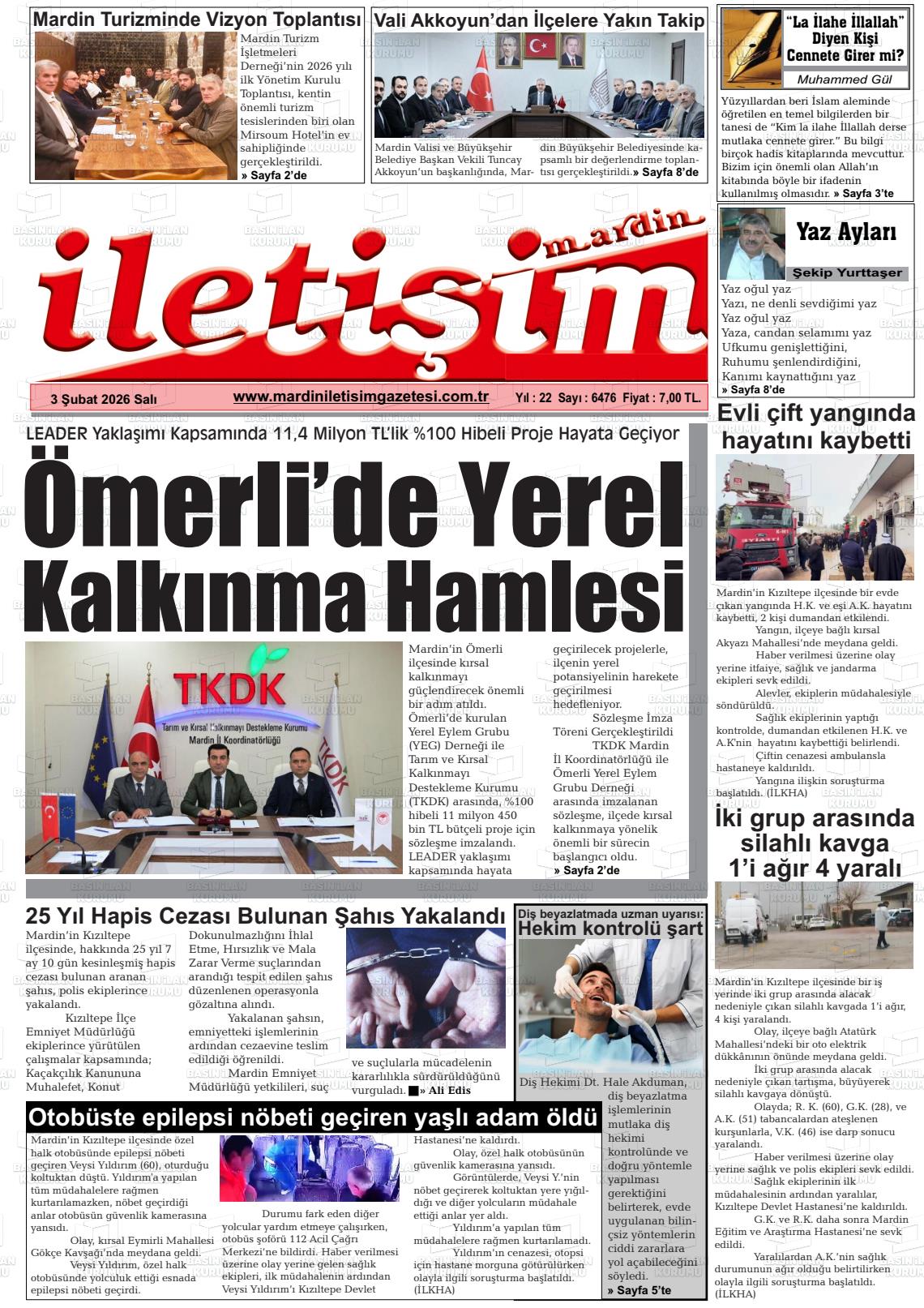 Mardin Iletisim 03.02.2026