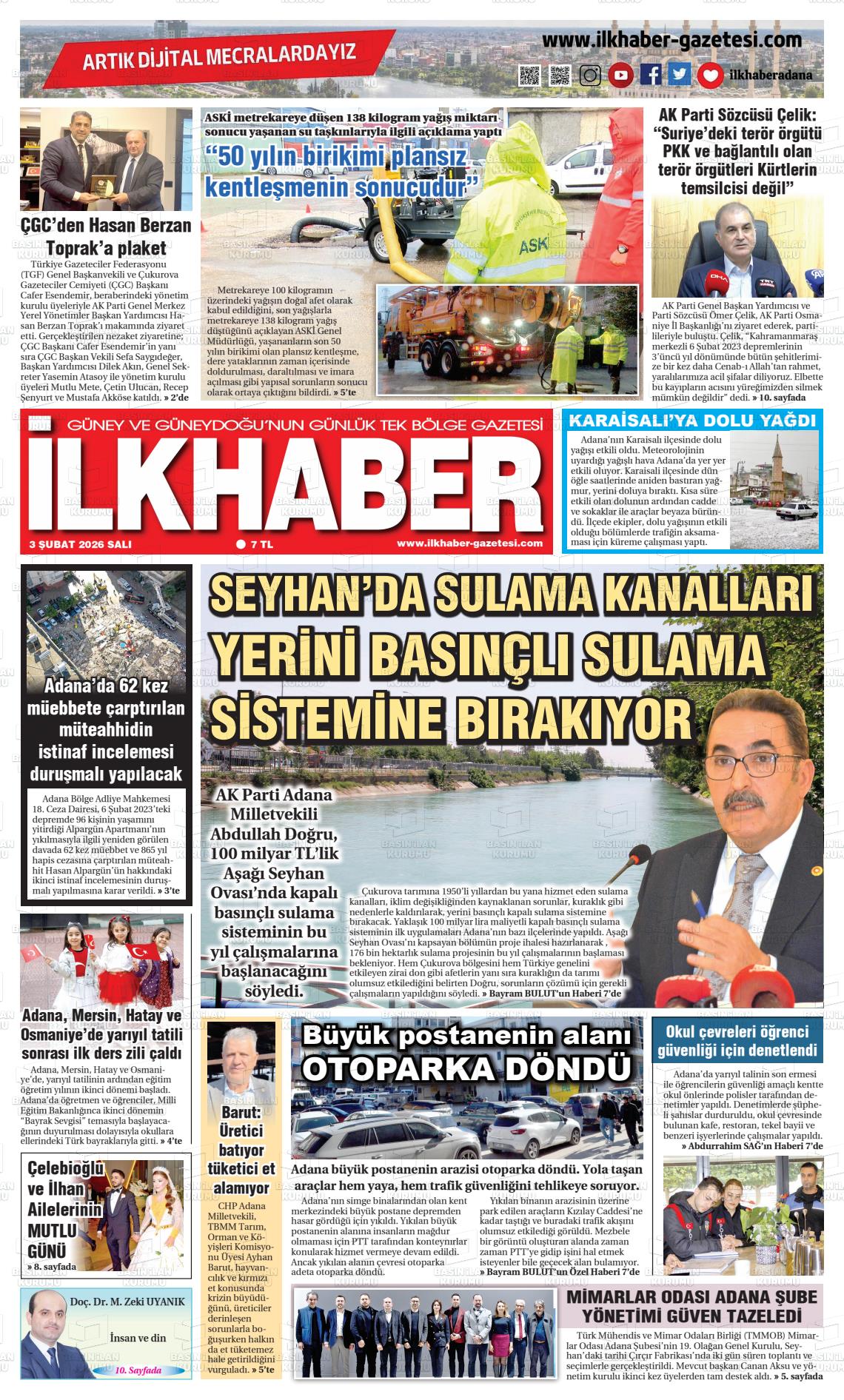 Adana Ilkhaber 03.02.2026