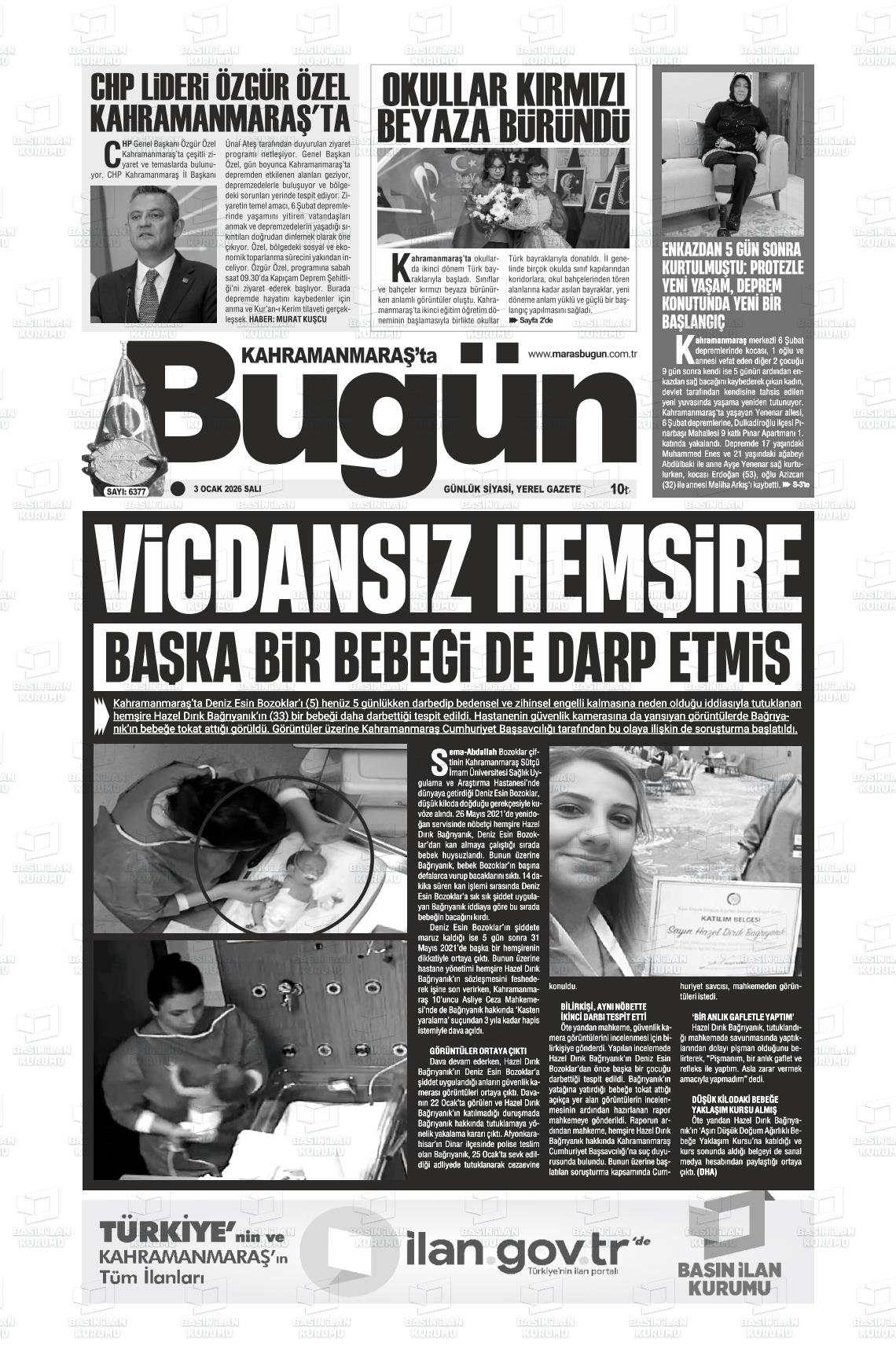 Kahramanmaras Tabugun 03.02.2026