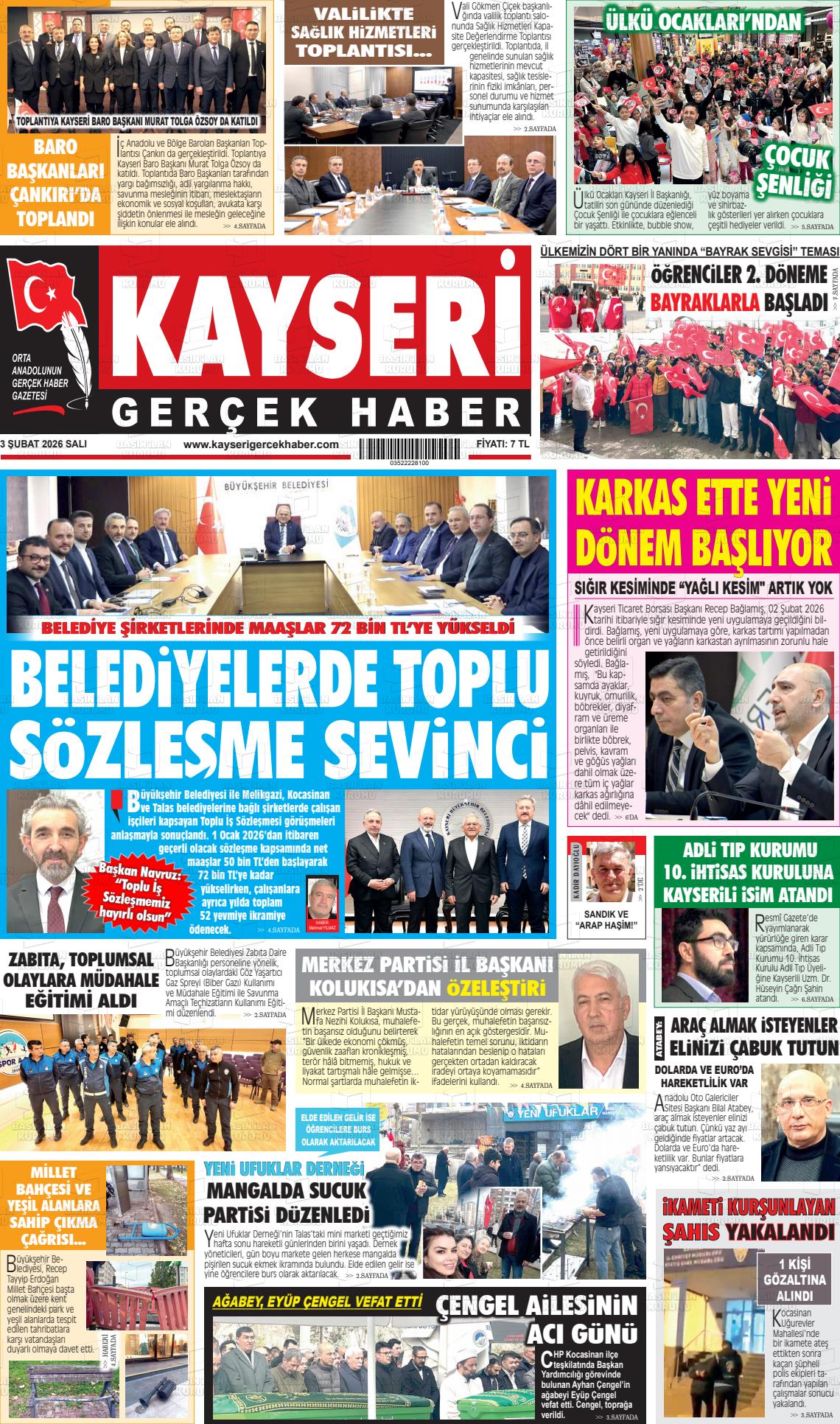 Kayseri Starhaber 03.02.2026