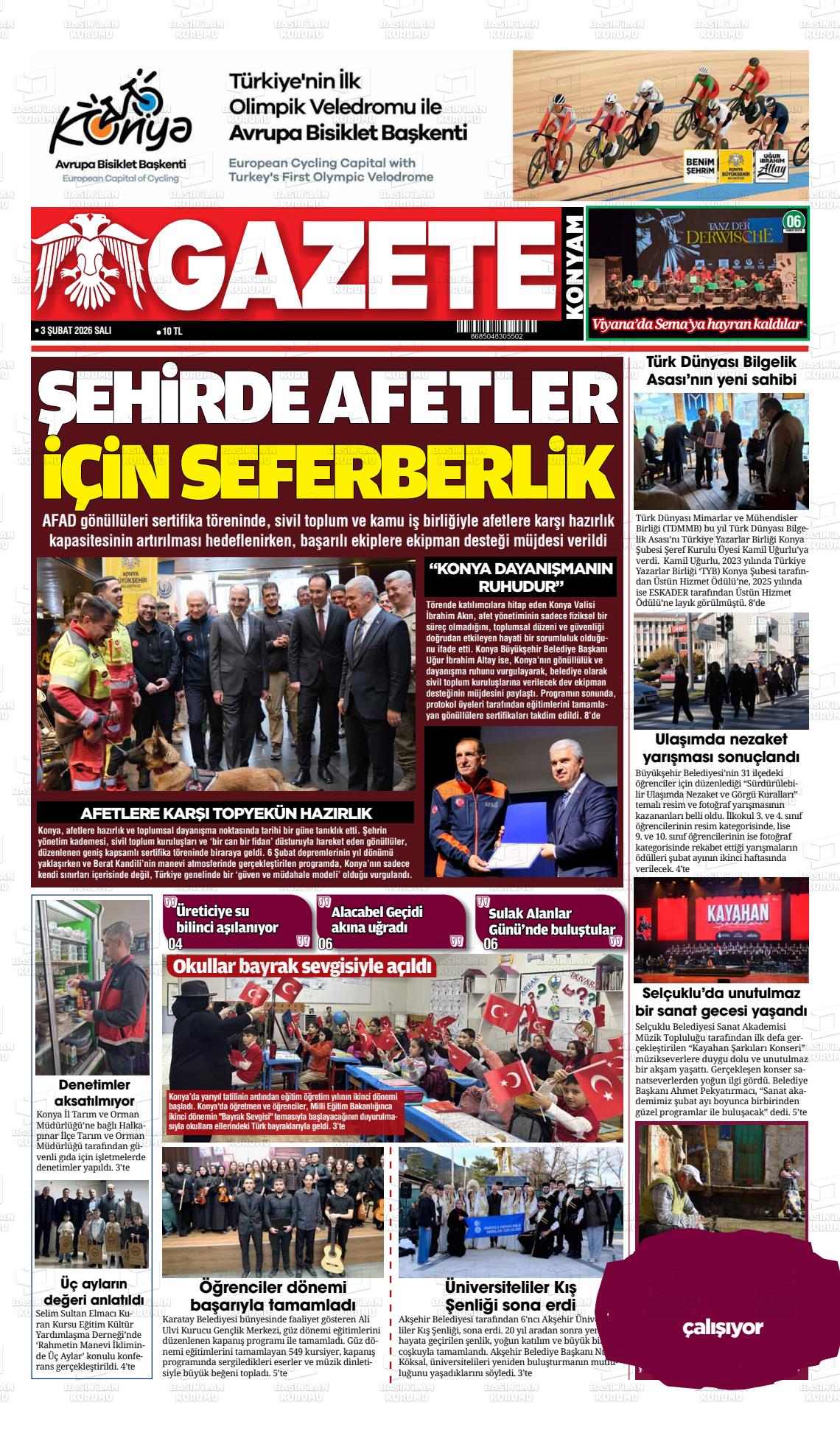 Konya Yenigun 03.02.2026