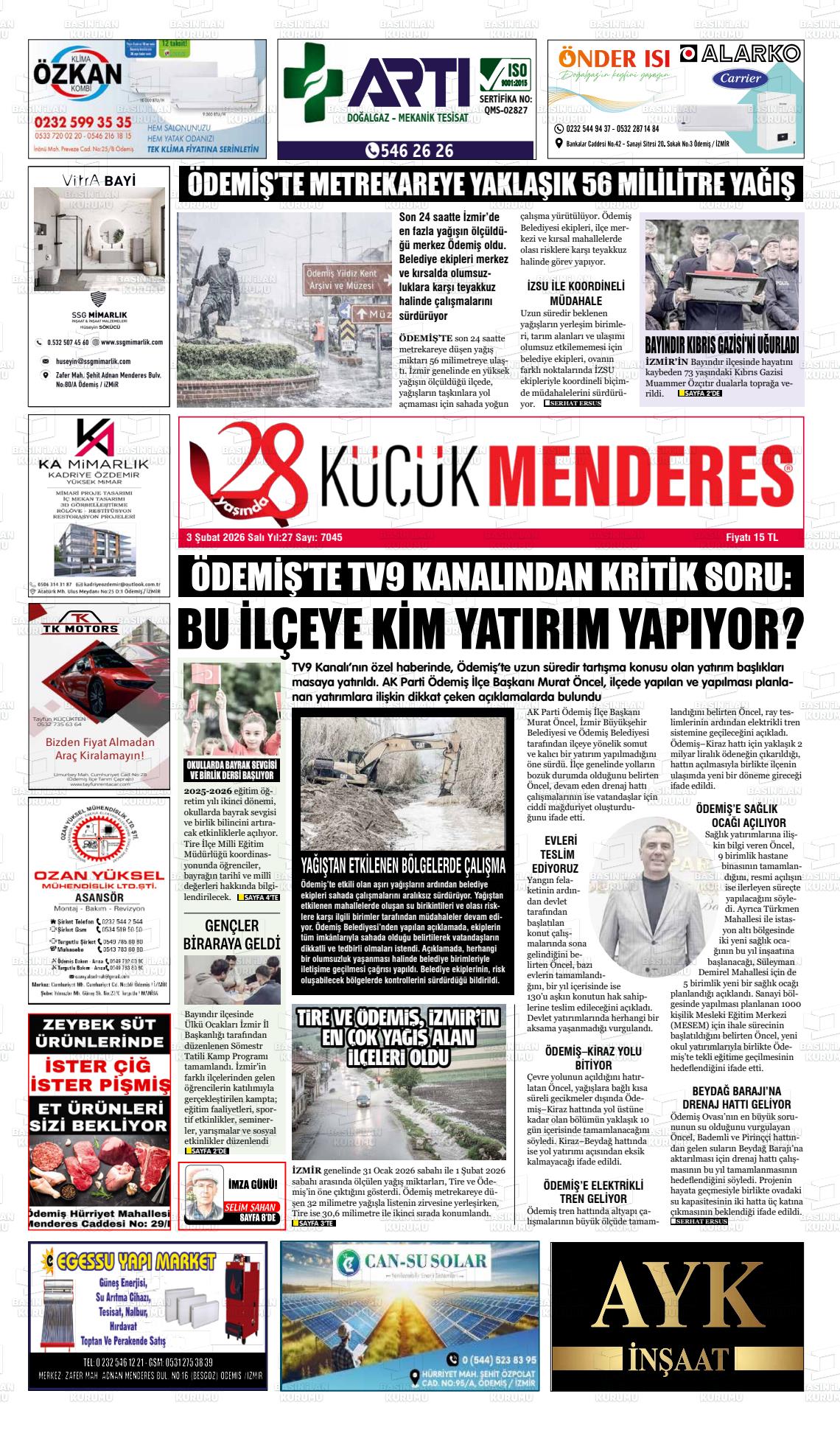 Izmir Kucukmenderes 03.02.2026