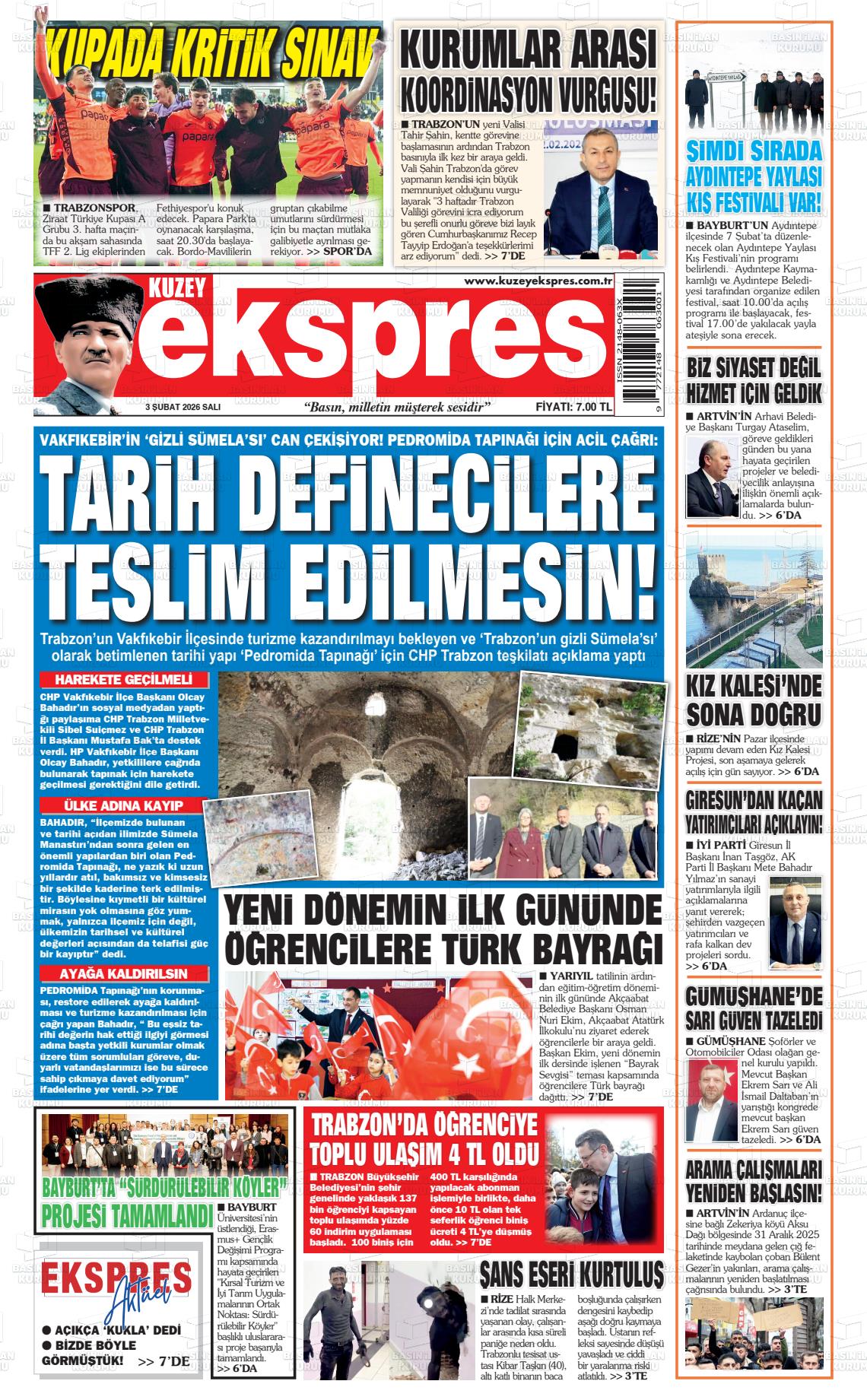 Trabzon Kuzeyekspres 03.02.2026