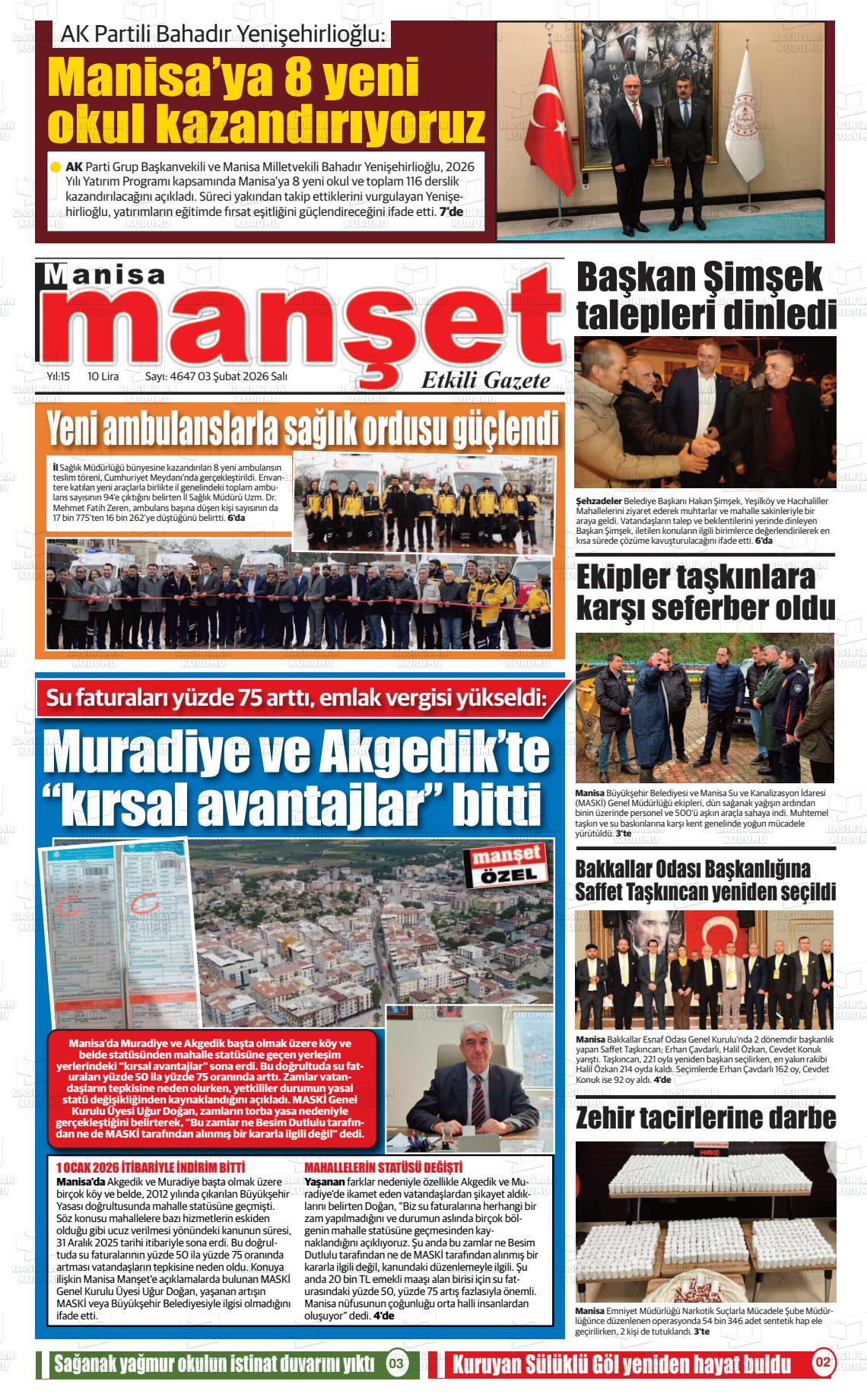 Manisa Manset 03.02.2026