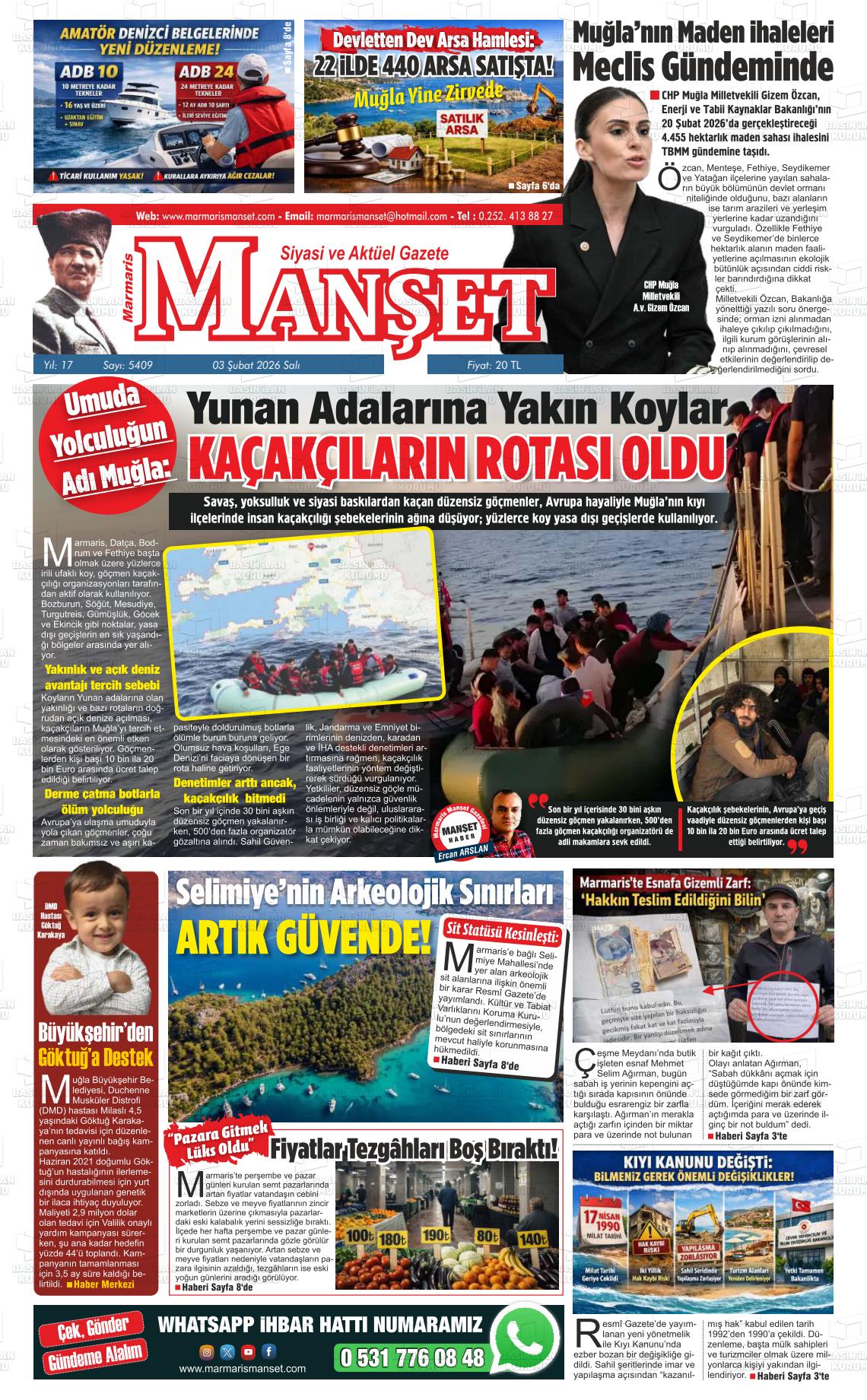 Mugla Manset 03.02.2026