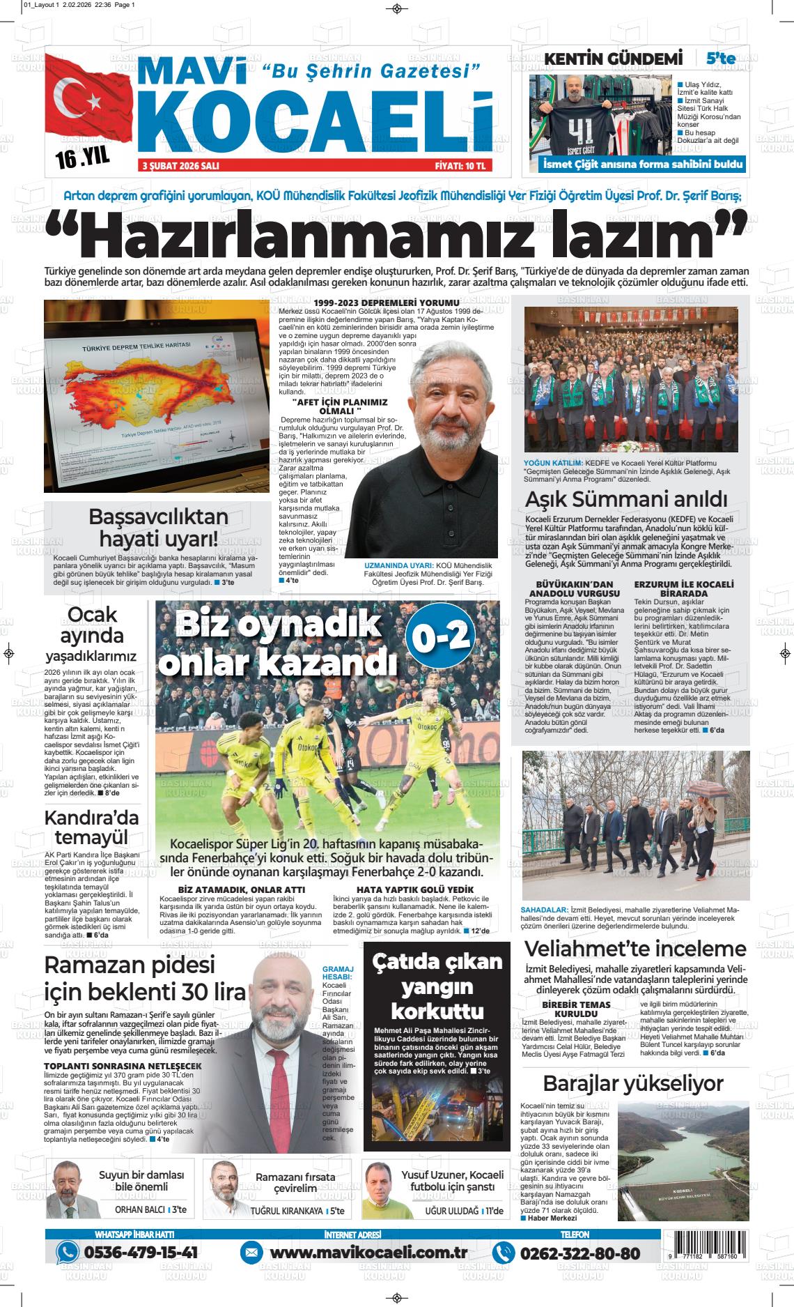 Kocaeli Mavi 03.02.2026