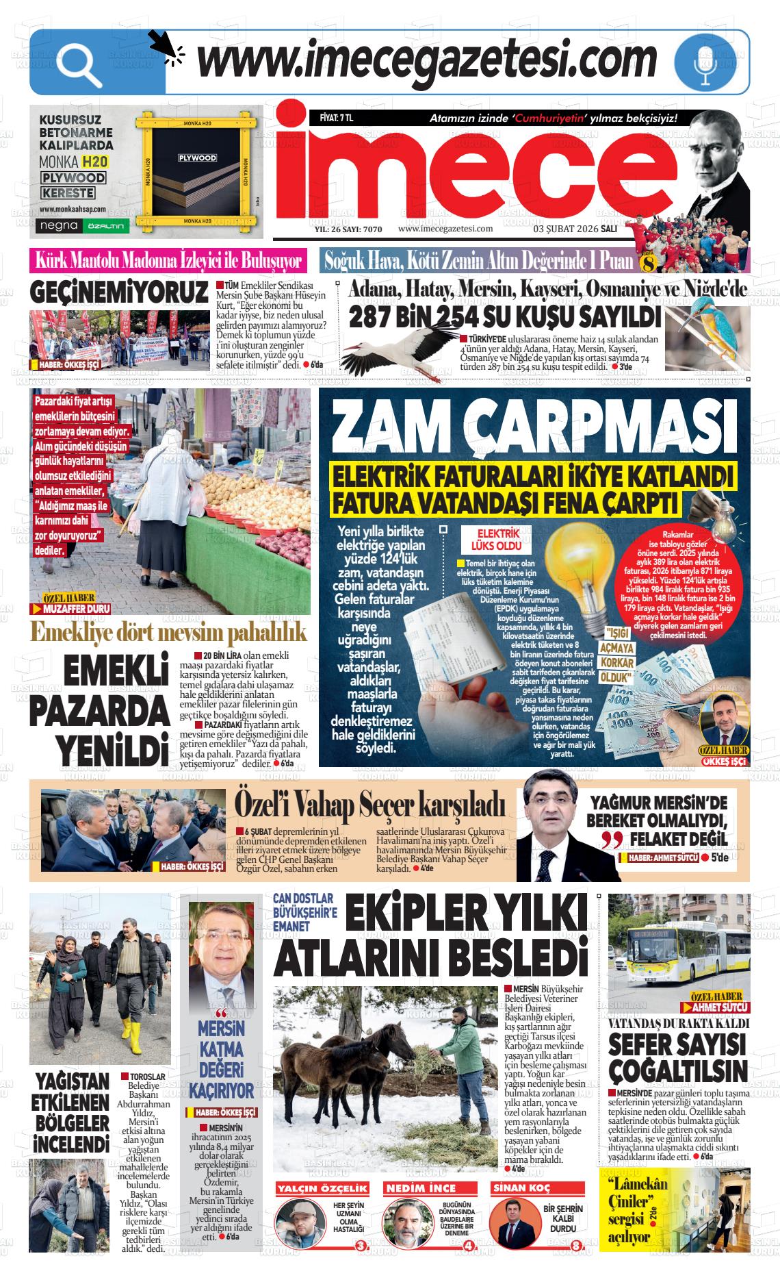 Mersin Imece 03.02.2026