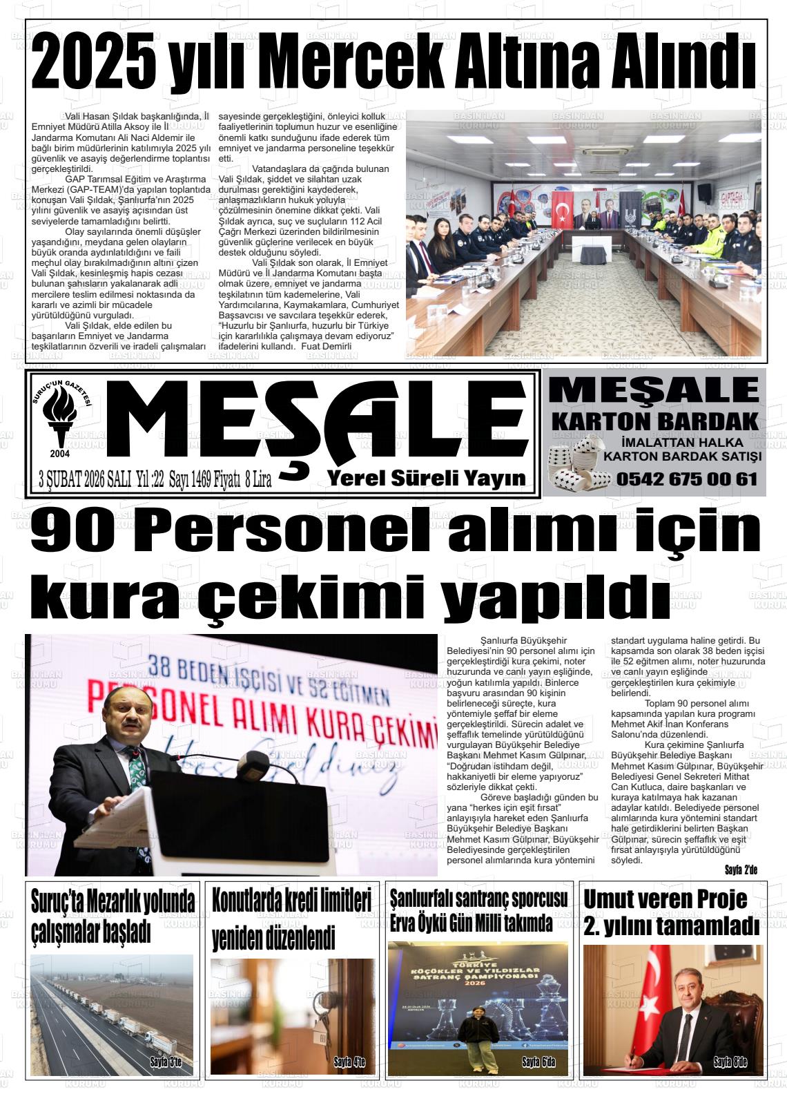 Sanliurfa Mesale 03.02.2026
