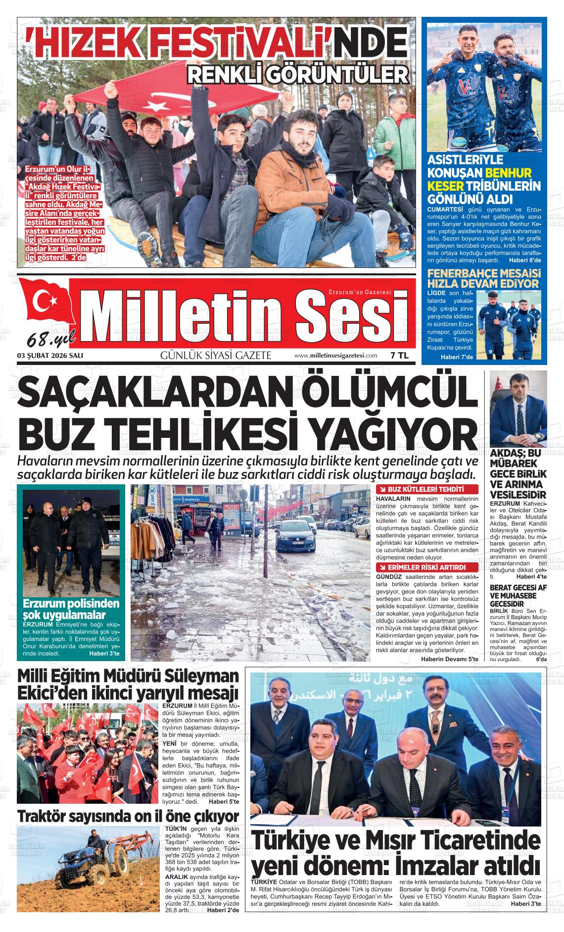 Erzurum Milletinsesi 03.02.2026