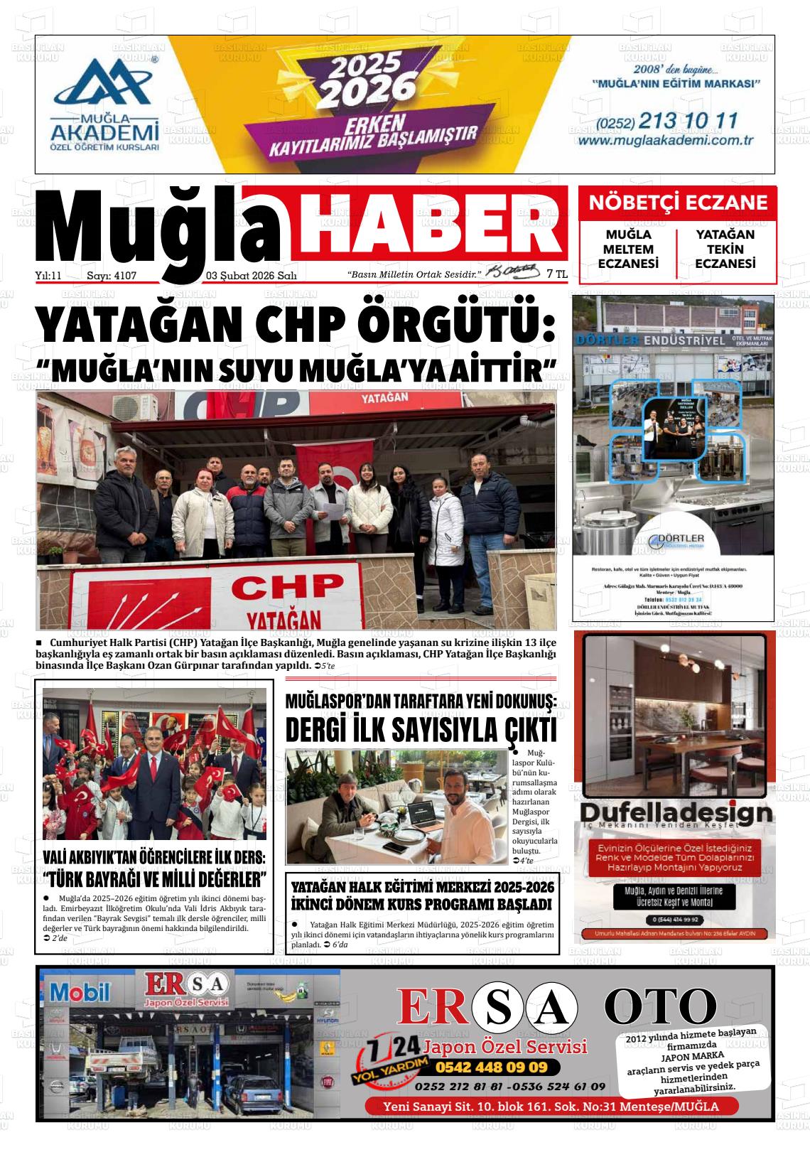 Mugla Haber 03.02.2026
