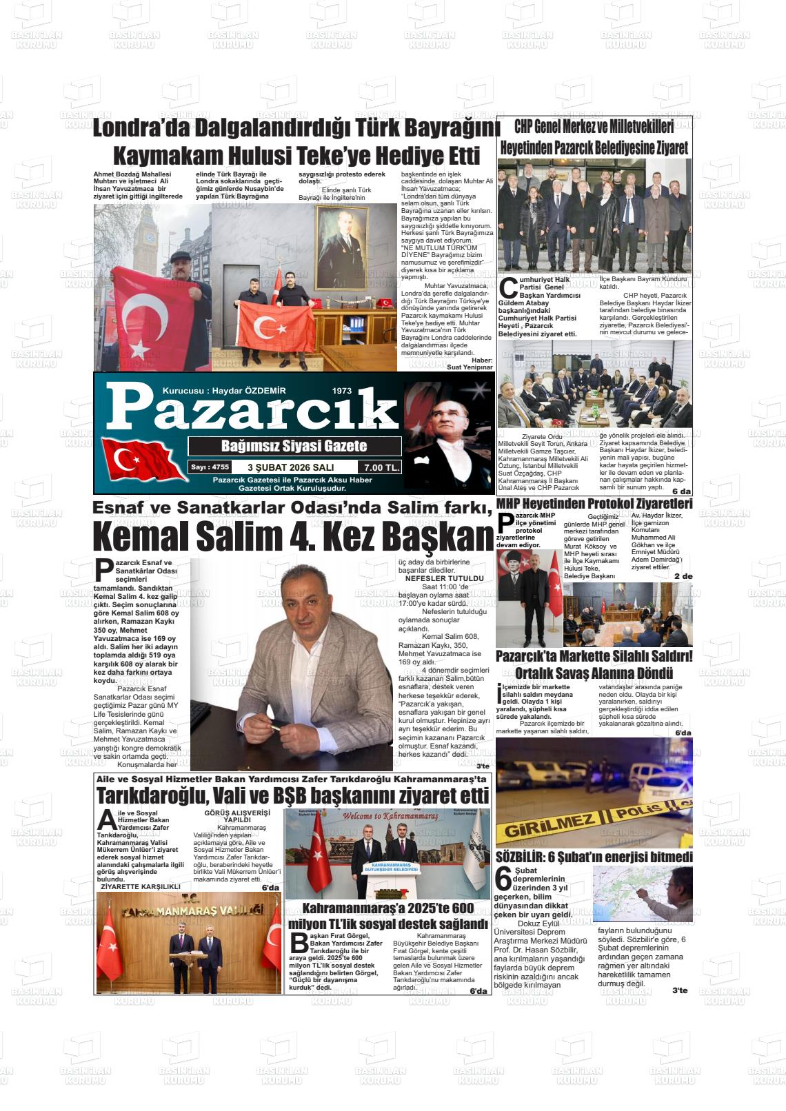 Kahramanmaras Pazarcik 03.02.2026