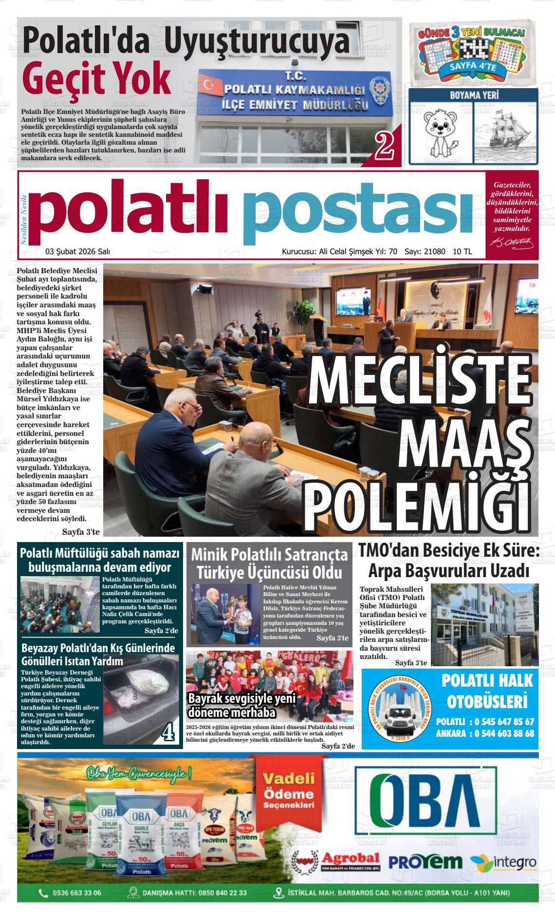 Ankara Polatlipostasi 03.02.2026