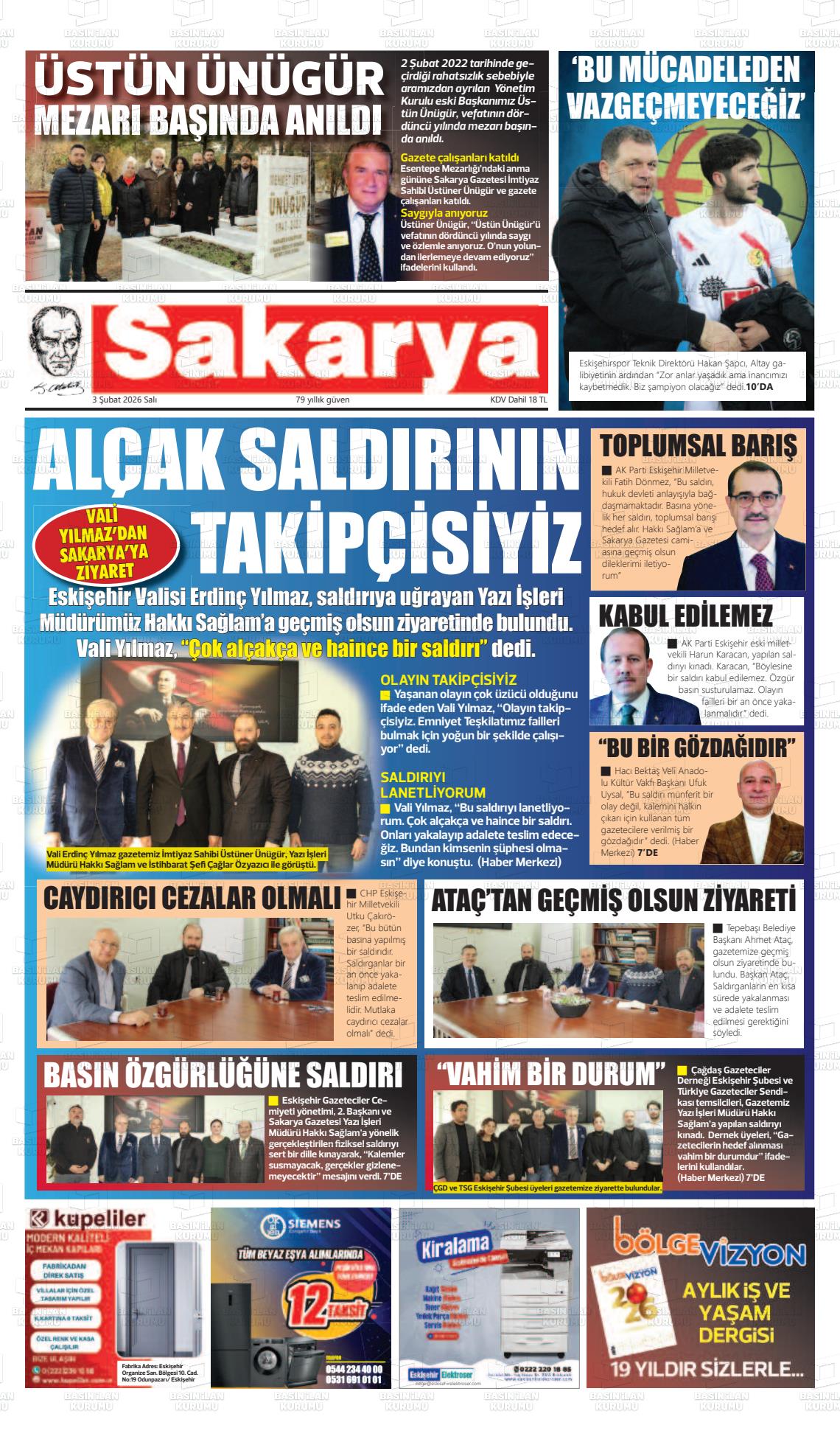 Eskisehir Sakarya 03.02.2026