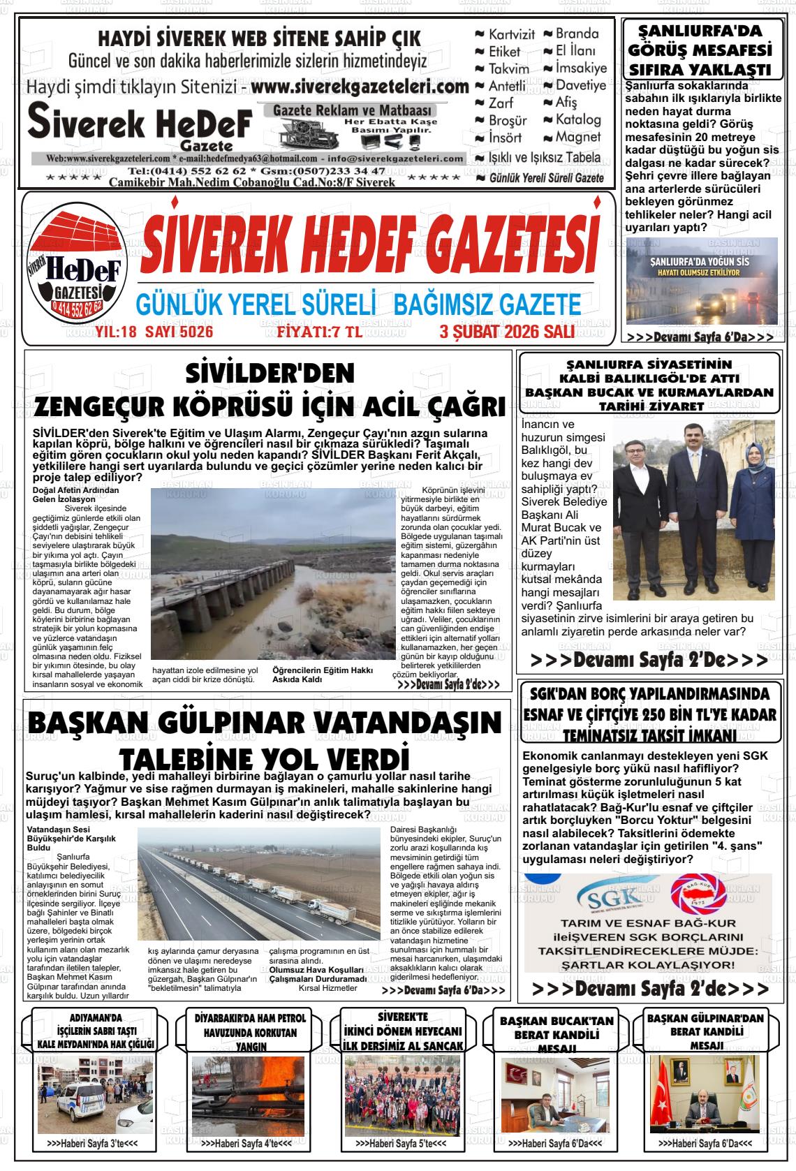Sanliurfa Siverekhedef 03.02.2026