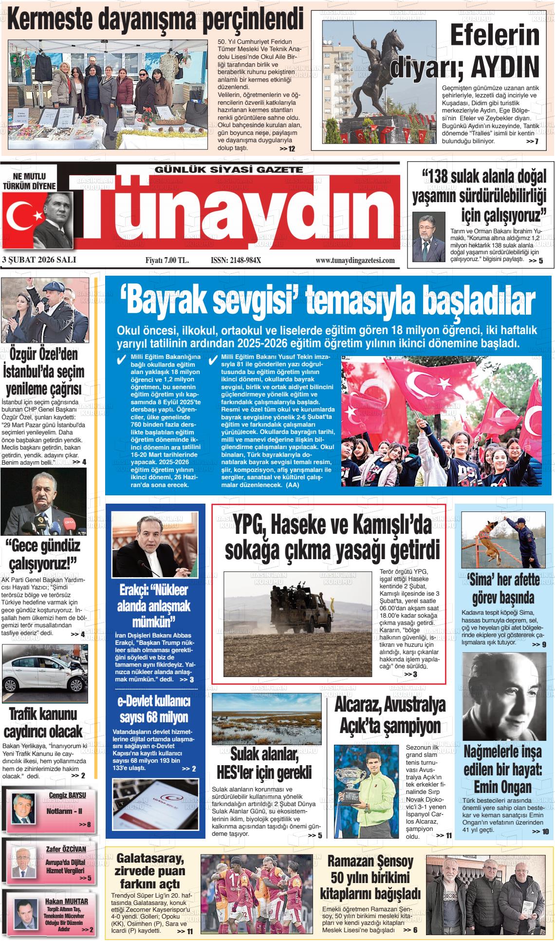 Istanbul Tunaydin 03.02.2026