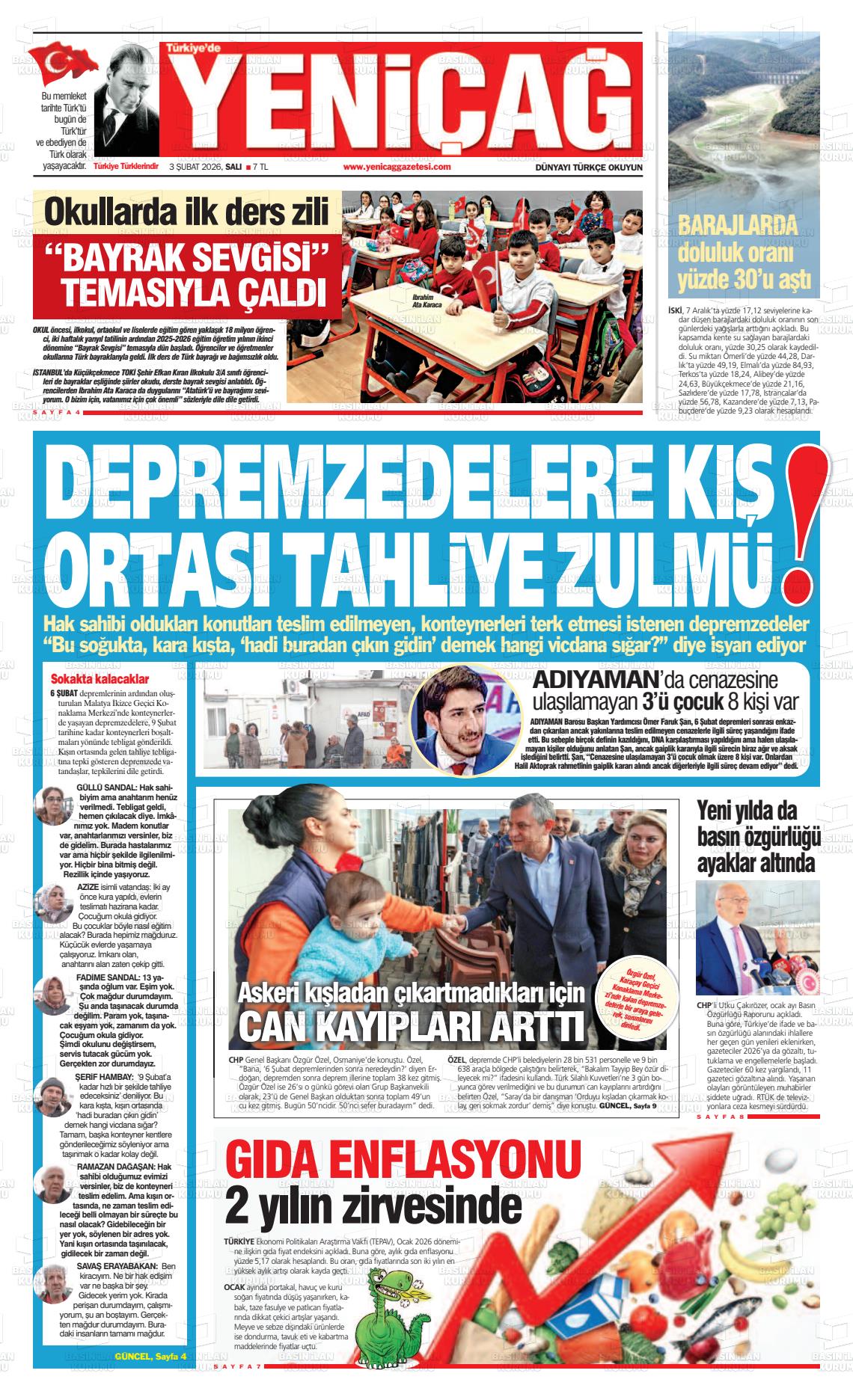 Istanbul Turkiyedeyenicag 03.02.2026